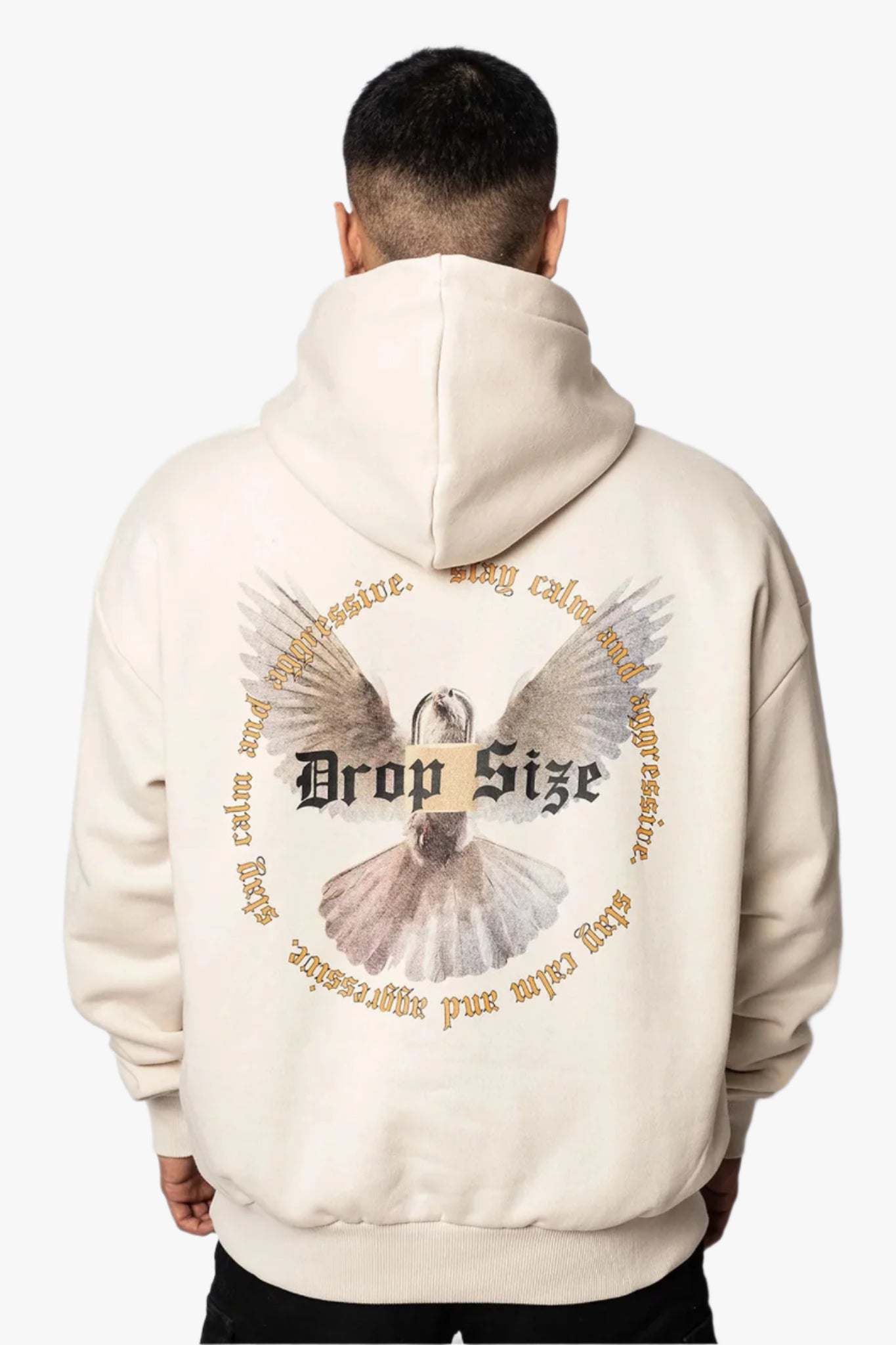 HEAVY OVERSIZE WHITE DOVE 2.0 HOODIE COCONUT MILK