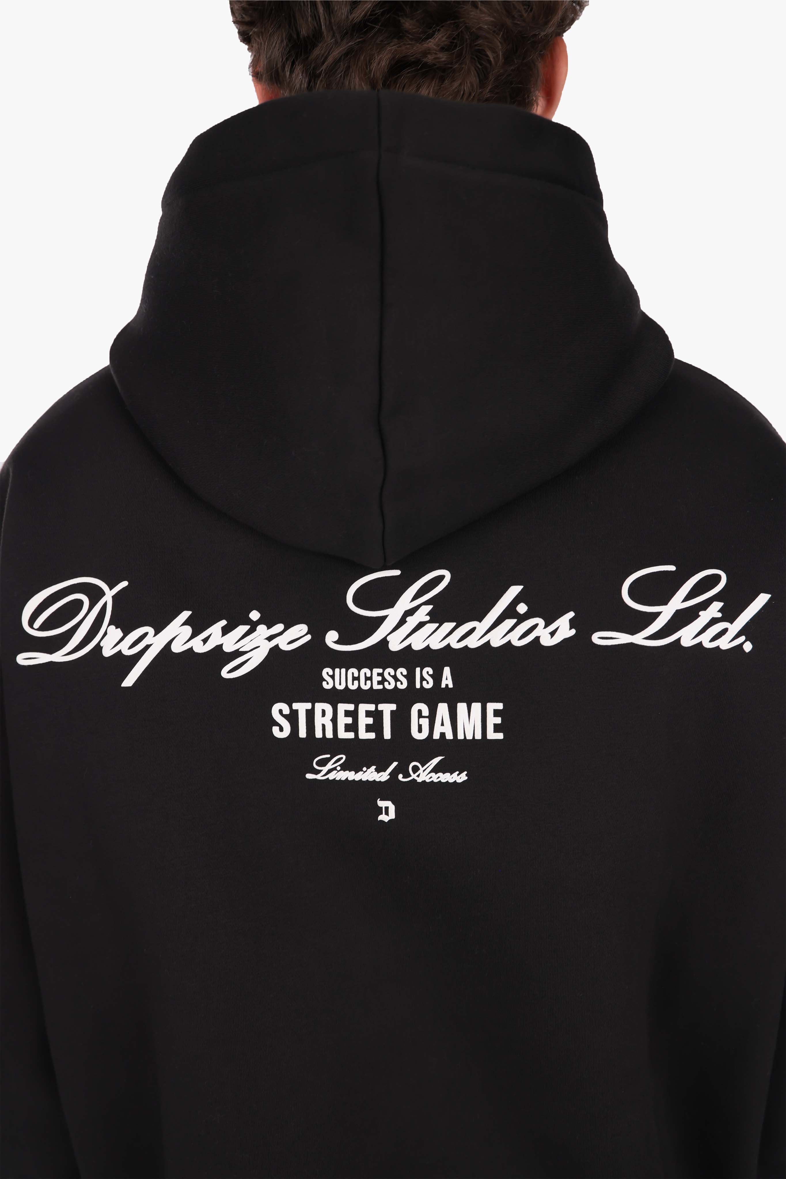 HEAVY OVERSIZE STUDIOS HOODIE BLACK