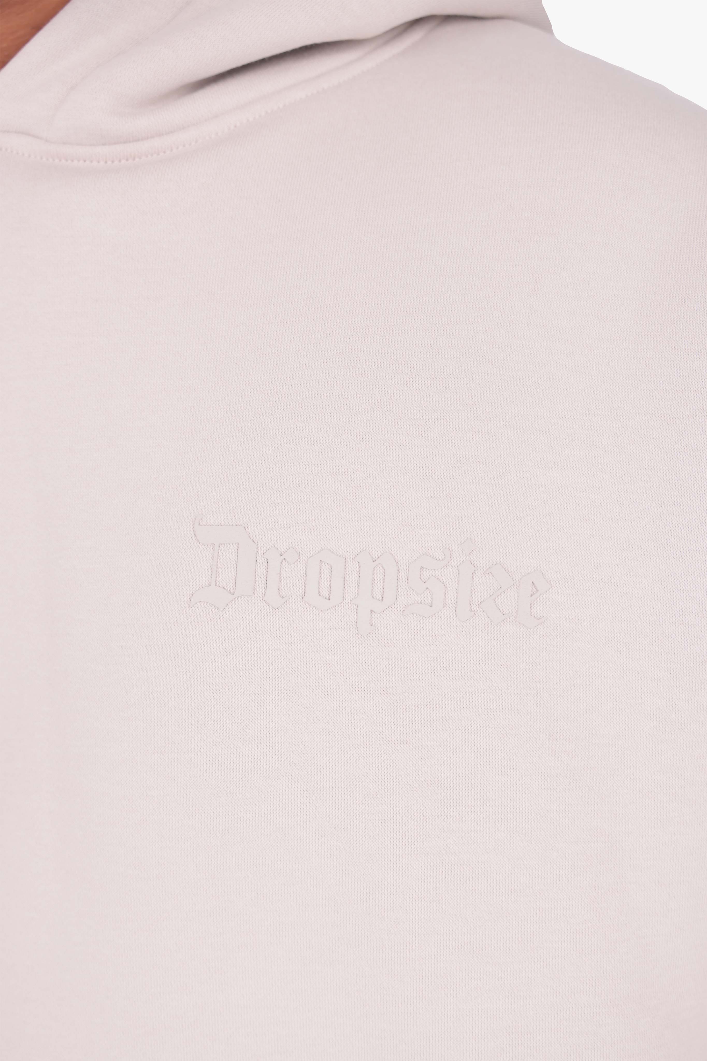 HEAVY OVERSIZE HD LOGO HOODIE MOON BEAM