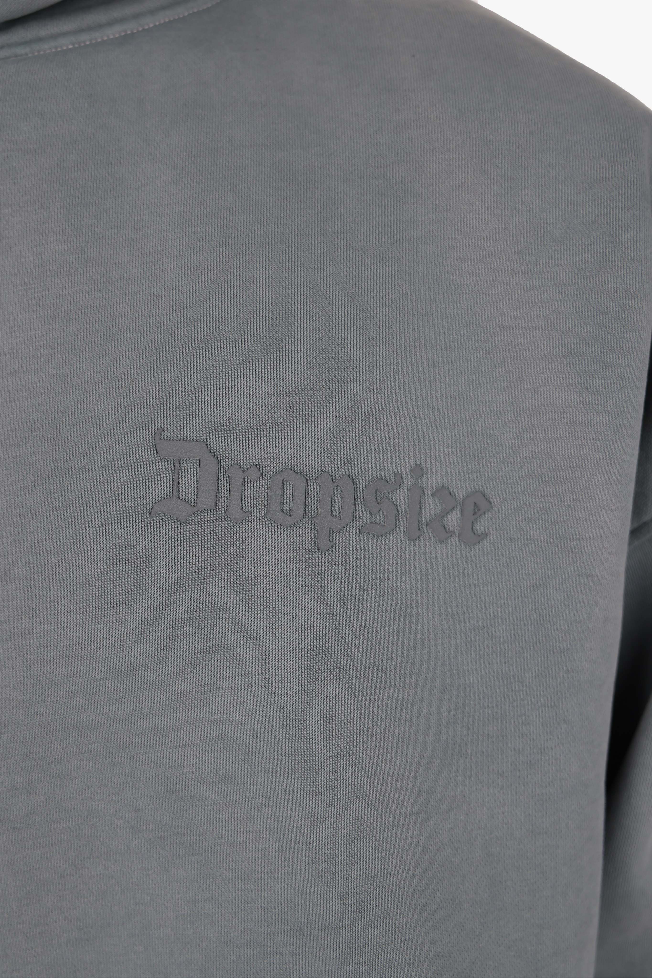 HEAVY OVERSIZE HD LOGO HOODIE WASHED GREY