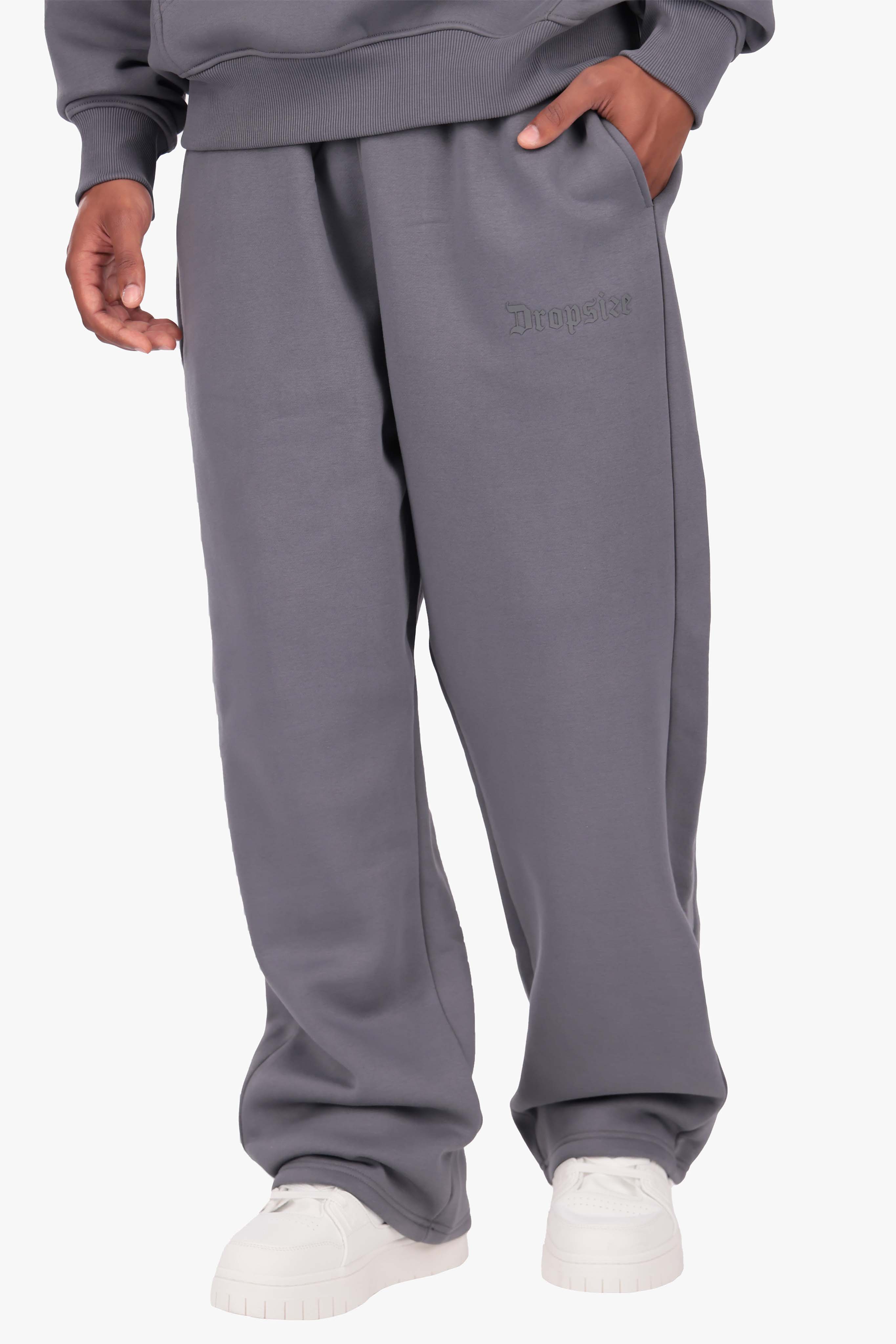 HD LOGO OPEN LEG JOGGER STEEL GREY