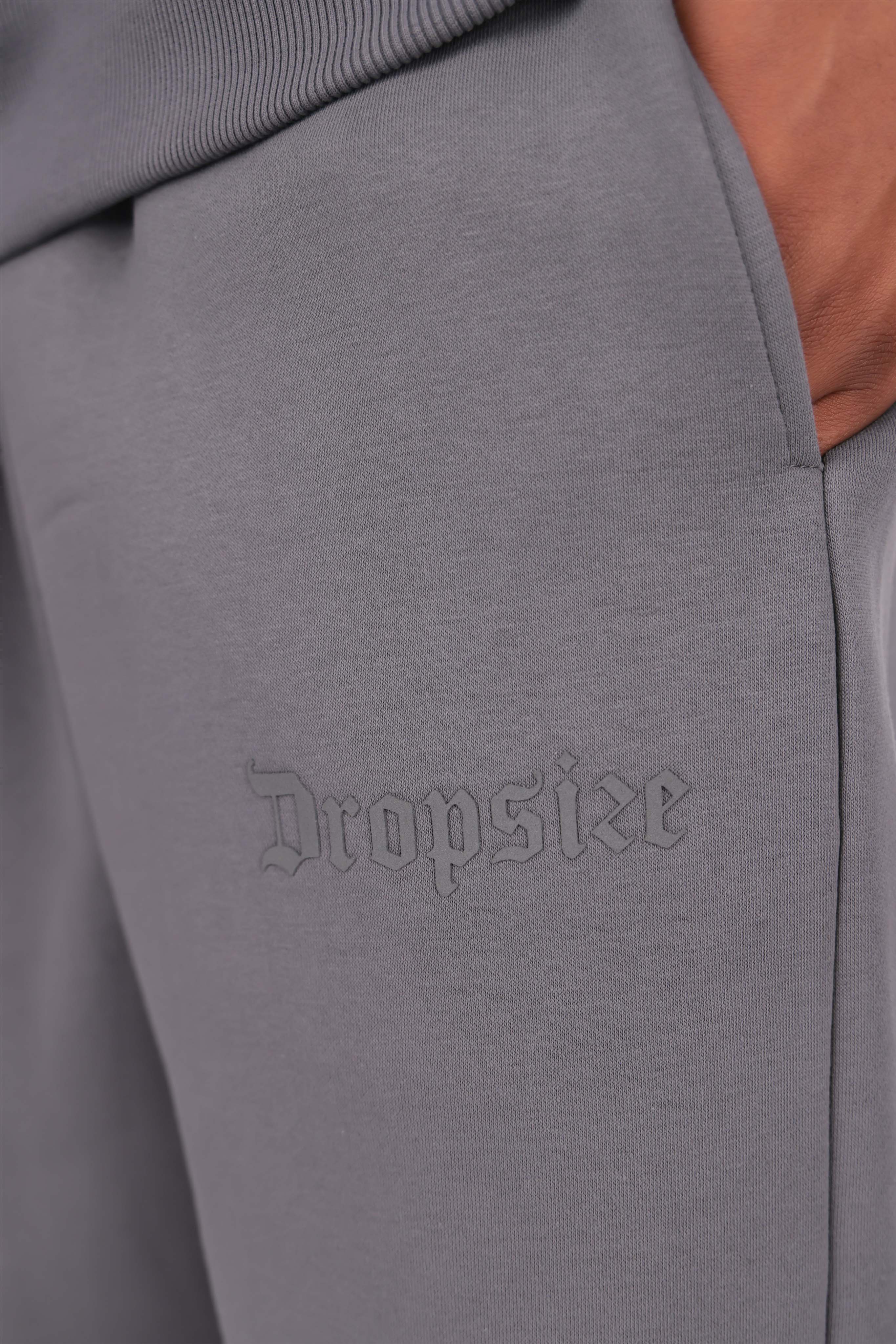 HD LOGO OPEN LEG JOGGER STEEL GREY