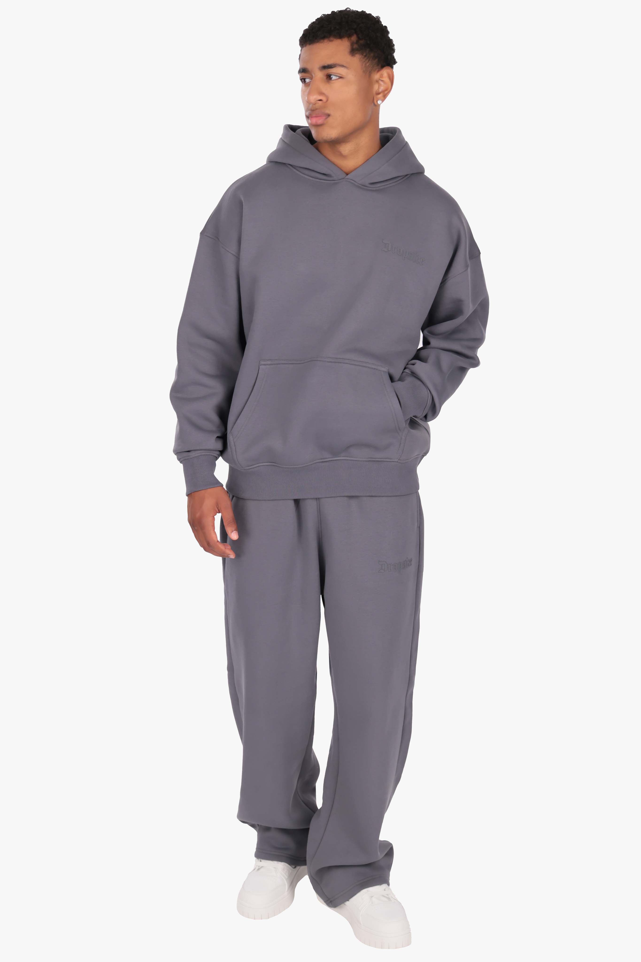 HD LOGO OPEN LEG JOGGER STEEL GREY