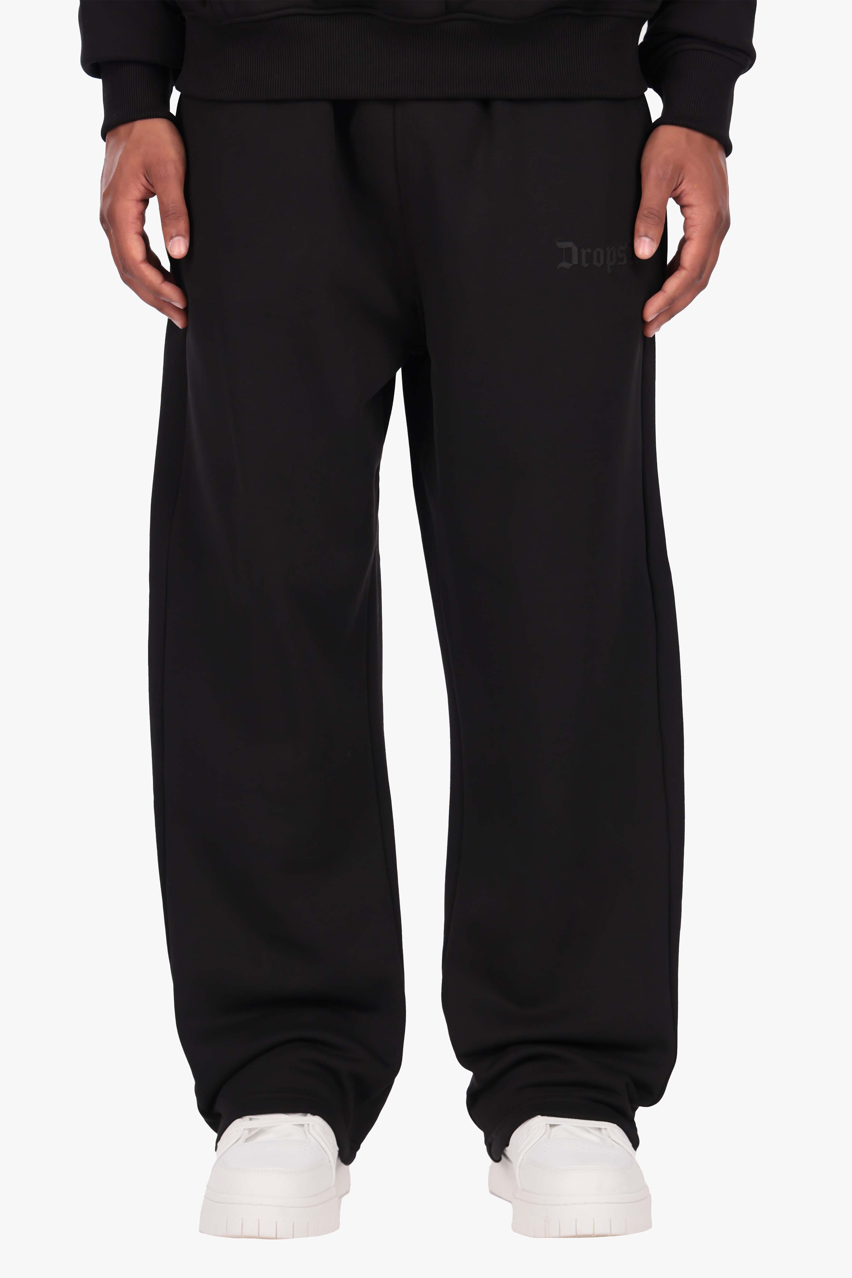 HD OPEN LEG JOGGER BLACK
