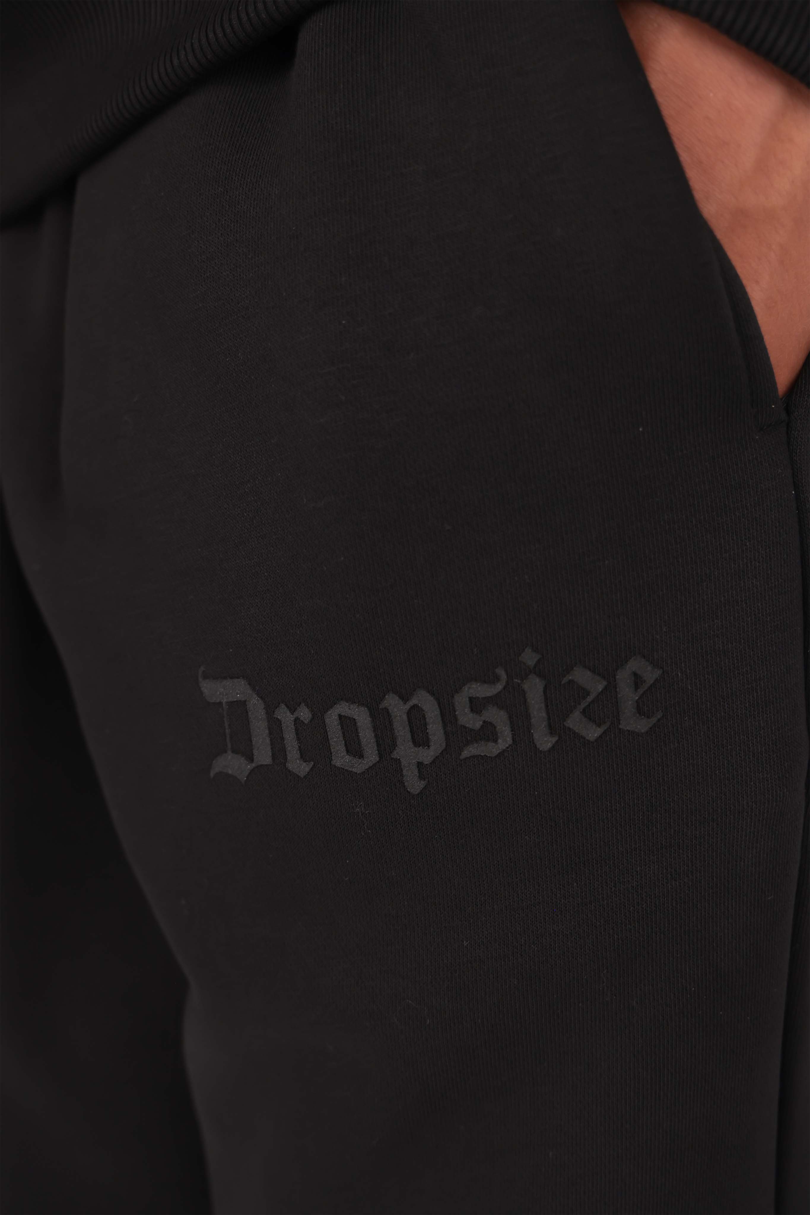 HD OPEN LEG JOGGER BLACK