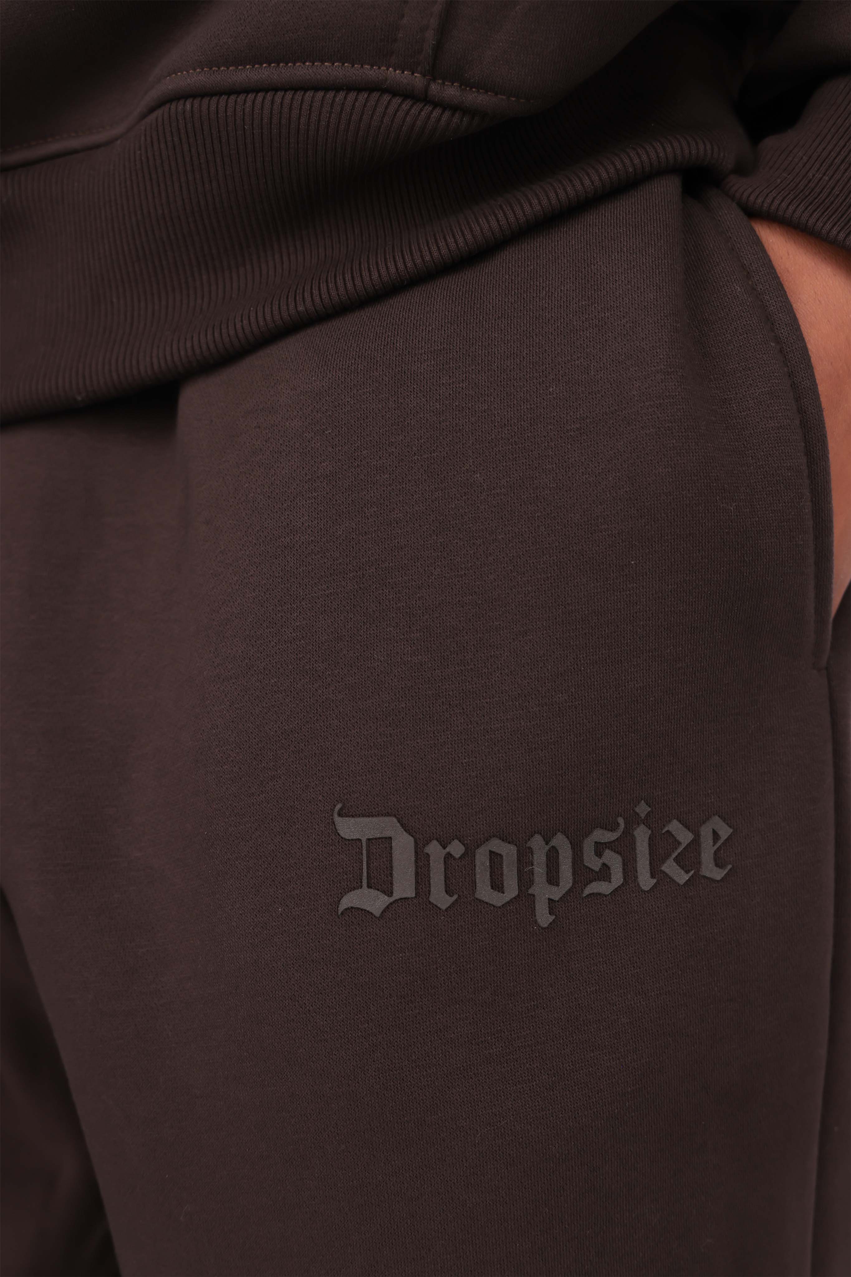 HD LOGO OPEN LEG JOGGER CHOCOLATE