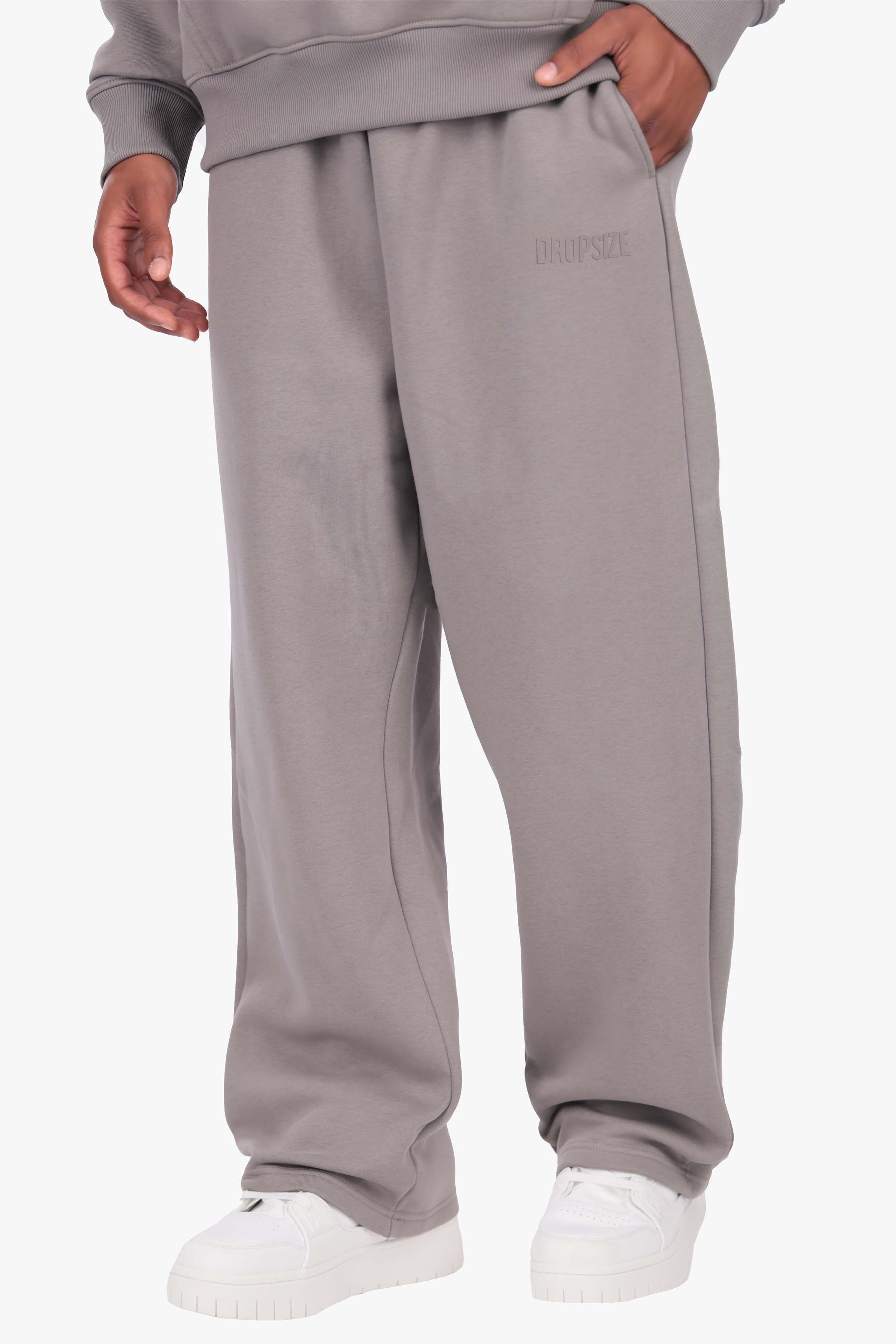 HD LOGO OPEN LEG JOGGER GREY