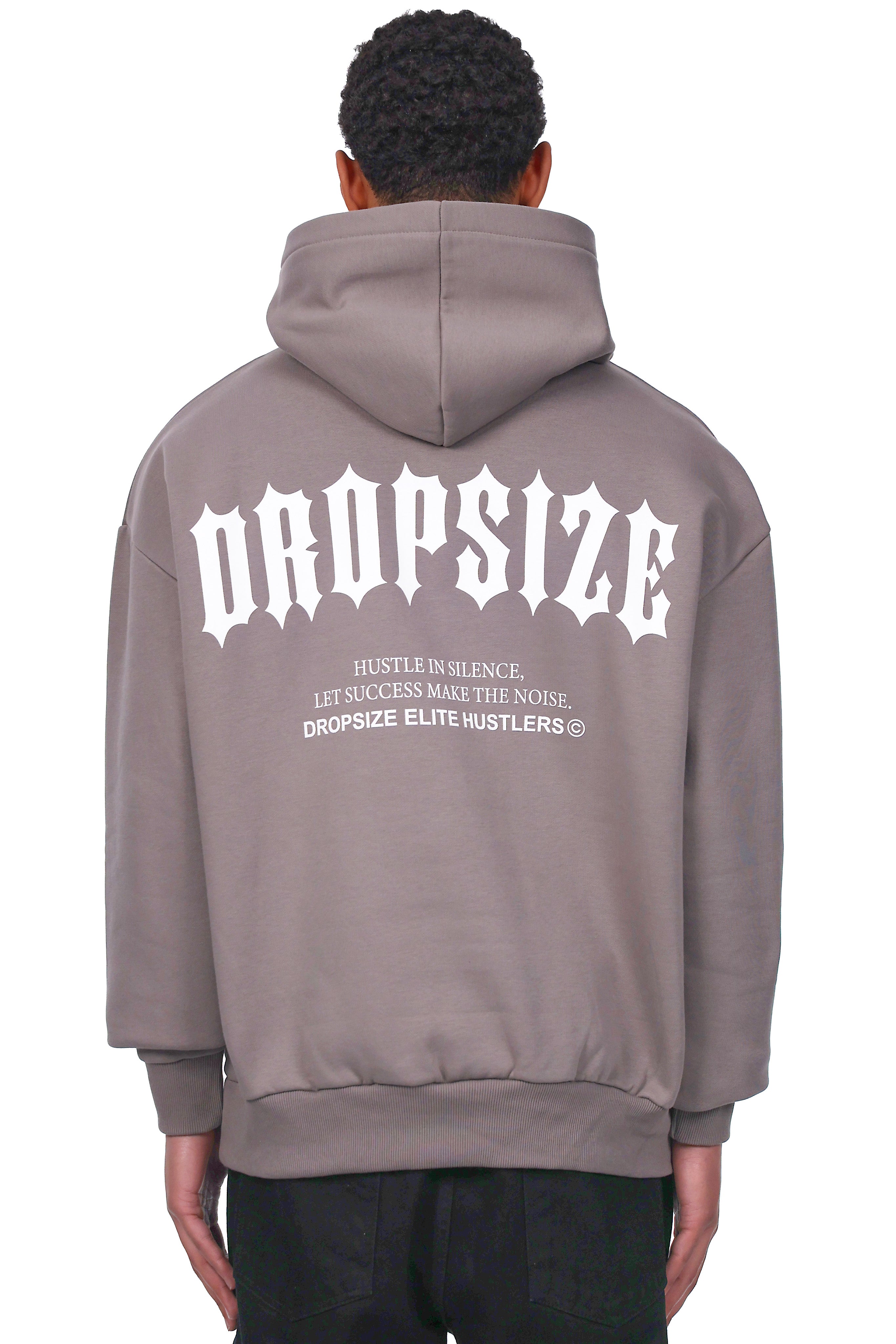 HEAVY OVERSIZE ELITE HUSTLERS HOODIE DRIFTWOOD