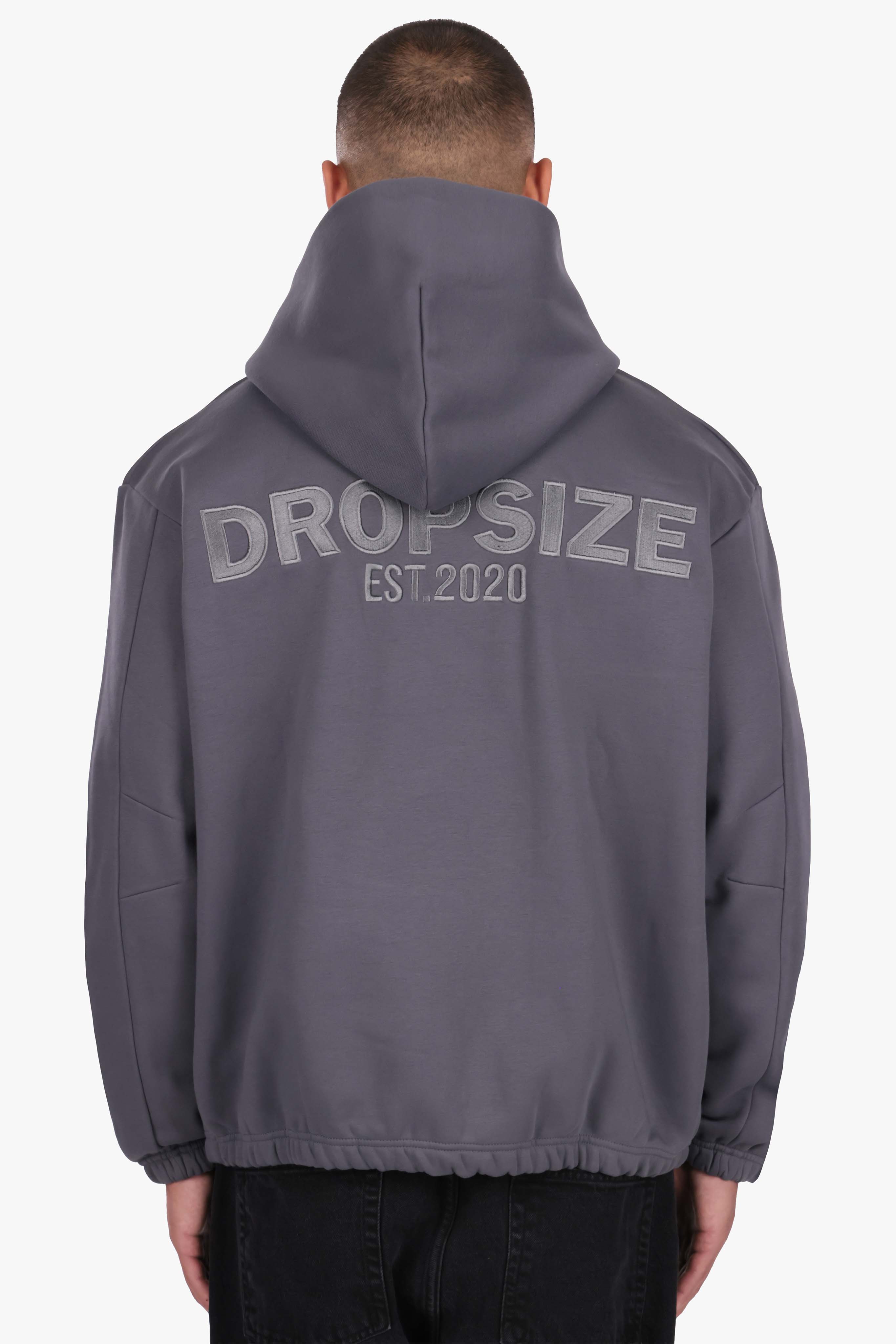 HEAVY OVERSIZE HD PRINT STEEL GREY
