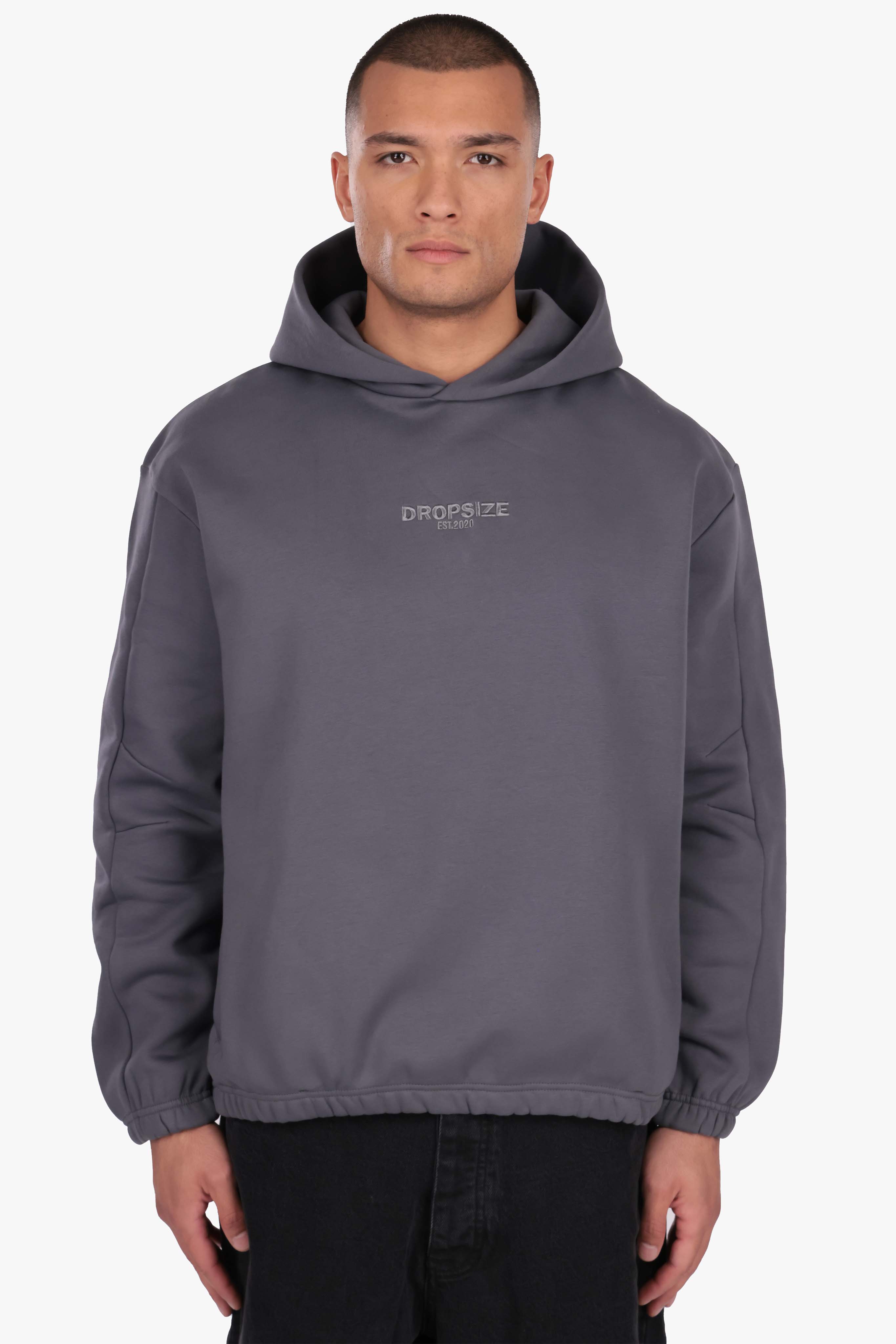 HEAVY OVERSIZE HD PRINT STEEL GREY