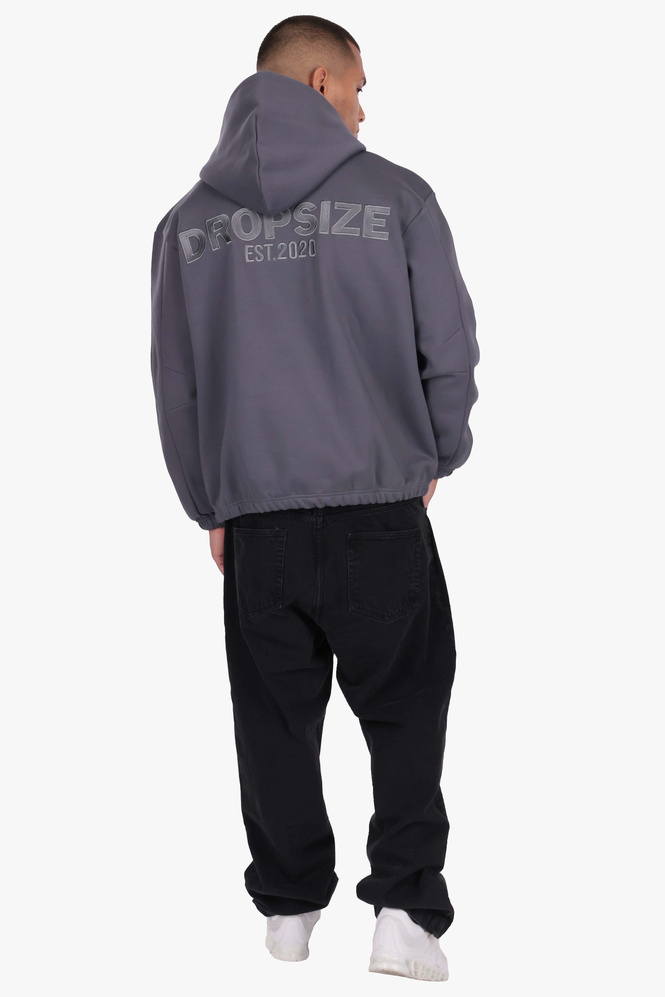 HEAVY OVERSIZE HD PRINT STEEL GREY