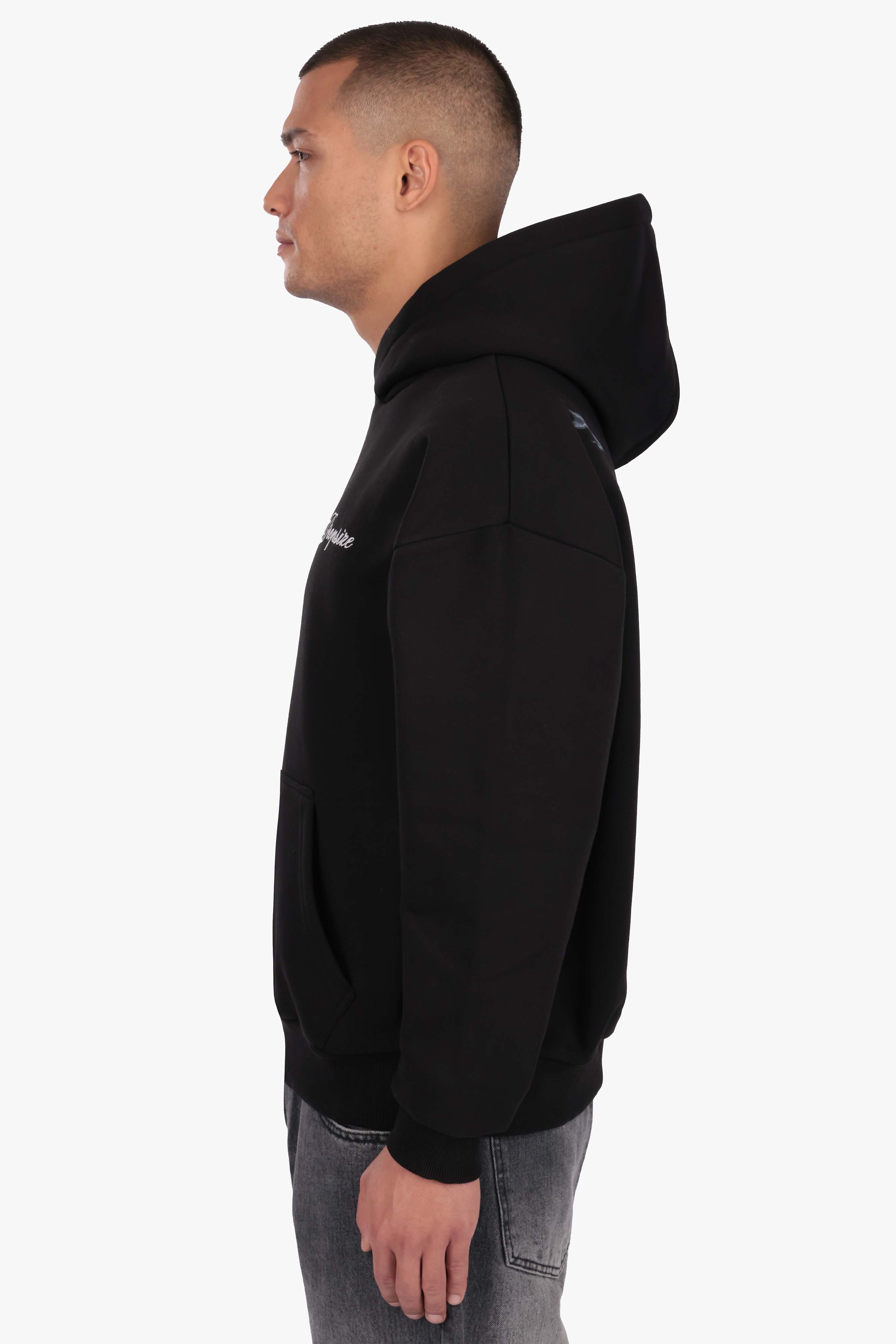 HEAVY OVERSIZE ENDLESS HOODIE BLACK