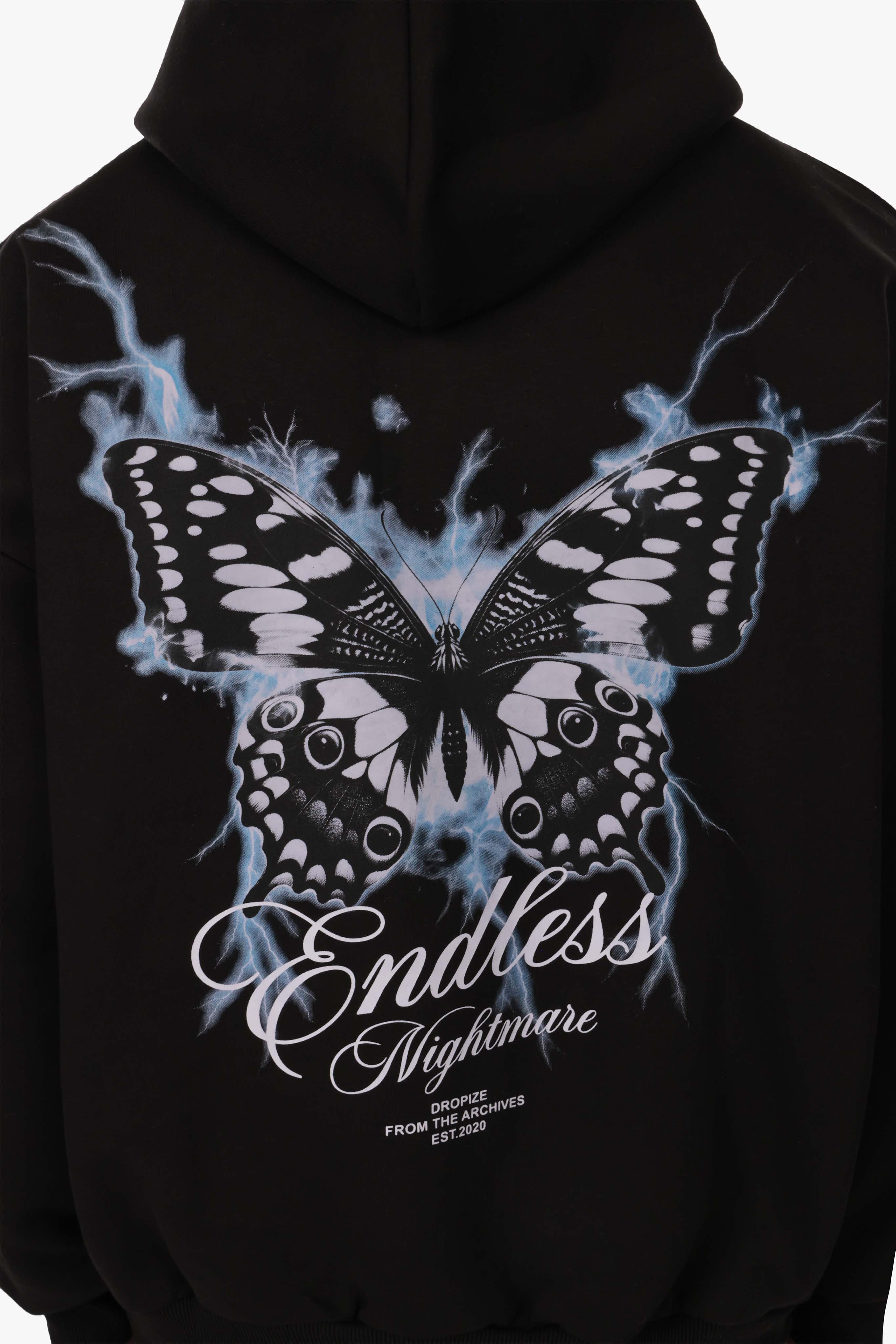 HEAVY OVERSIZE ENDLESS HOODIE BLACK