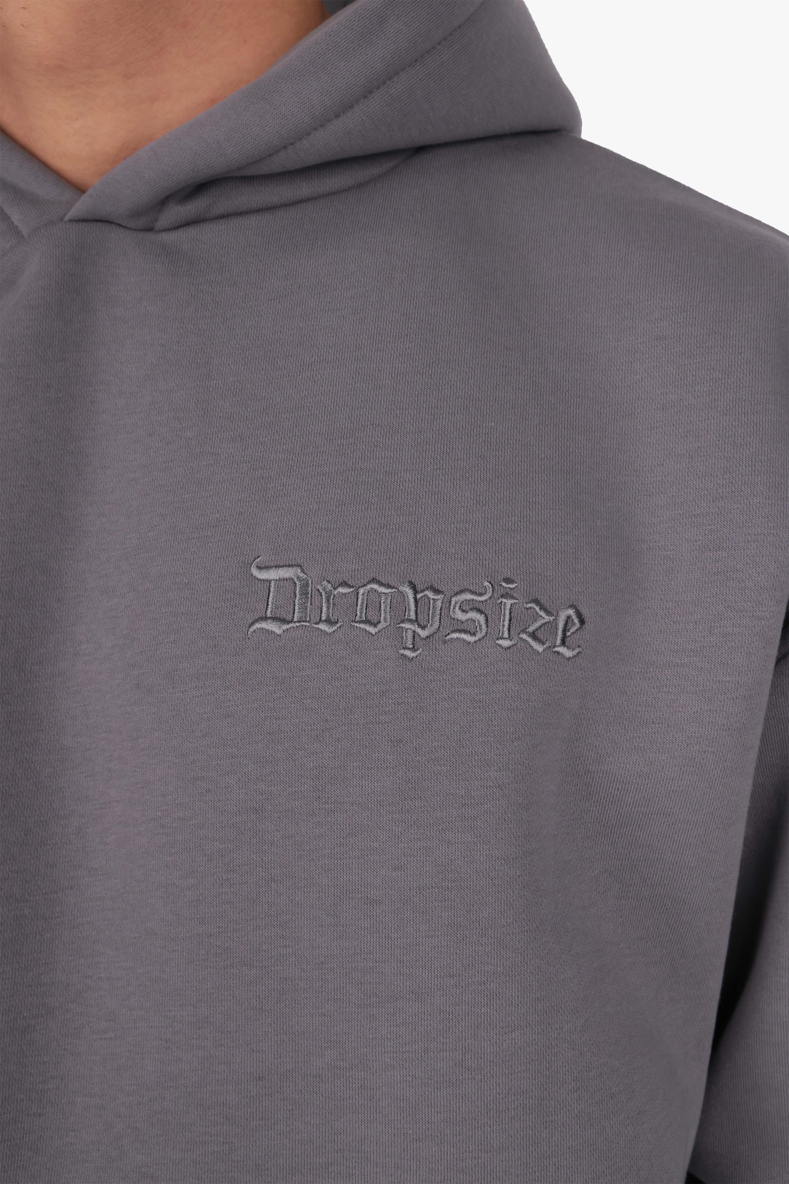 HEAVY OVERSIZE EMBO HOODIE TITAN