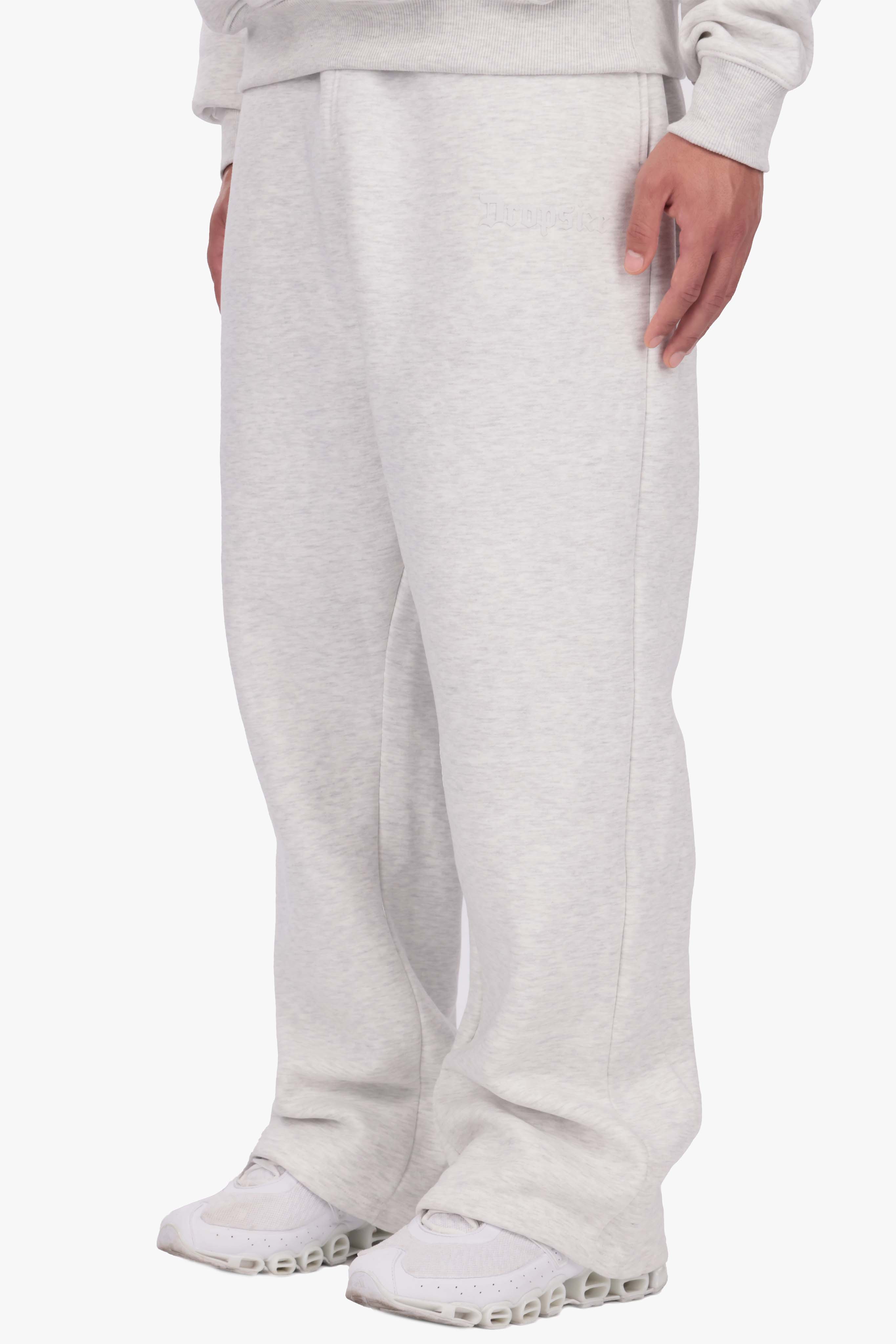 HD OPEN LEG JOGGER GREY MELANGE