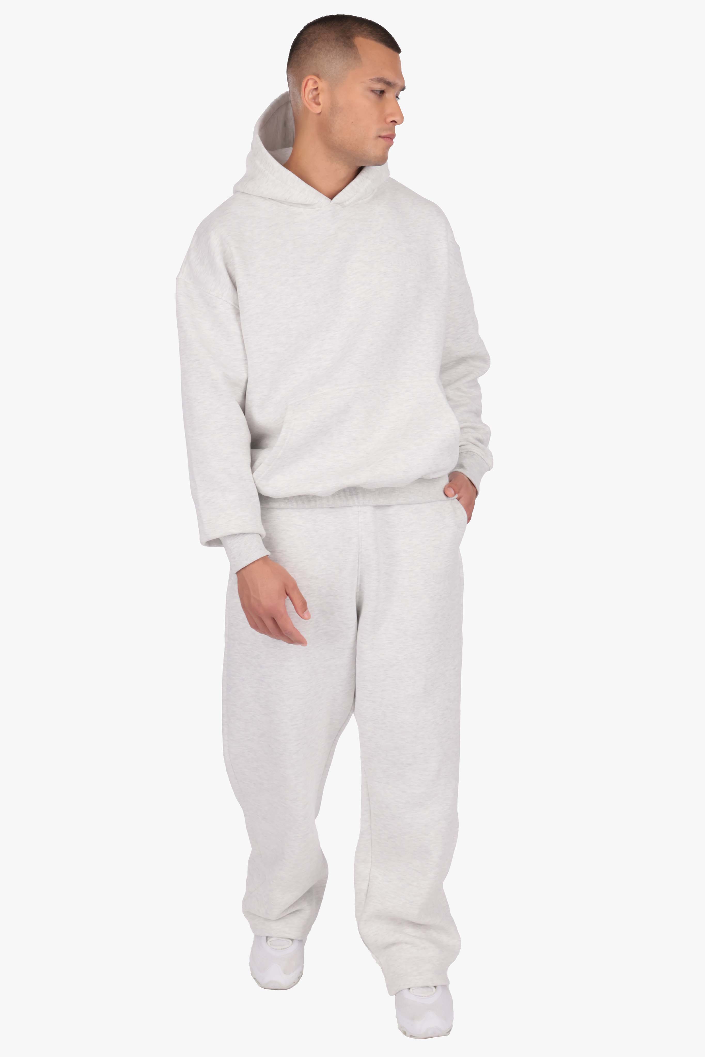 HD OPEN LEG JOGGER GREY MELANGE