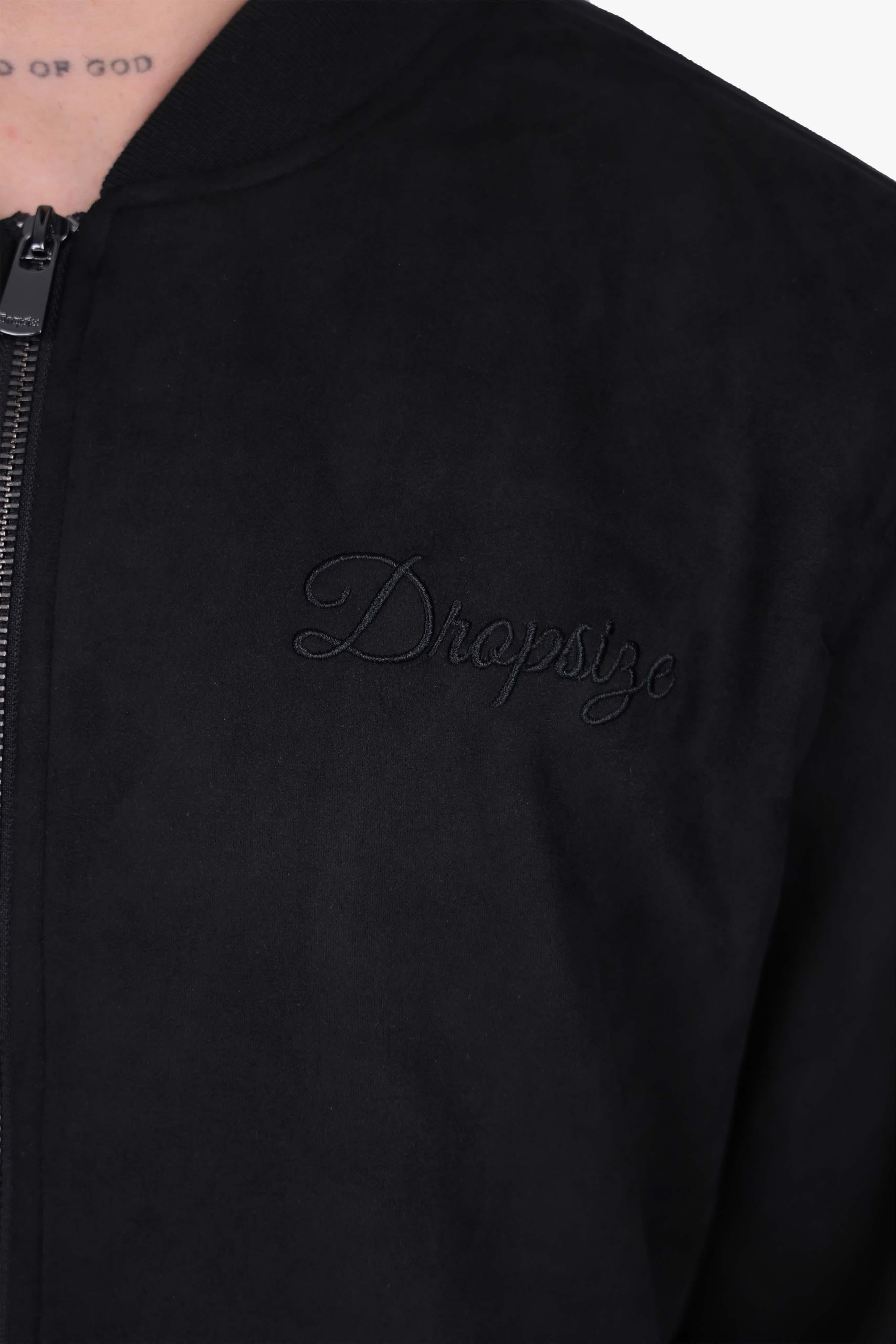 SUEDE BOMBER JACKET BLACK