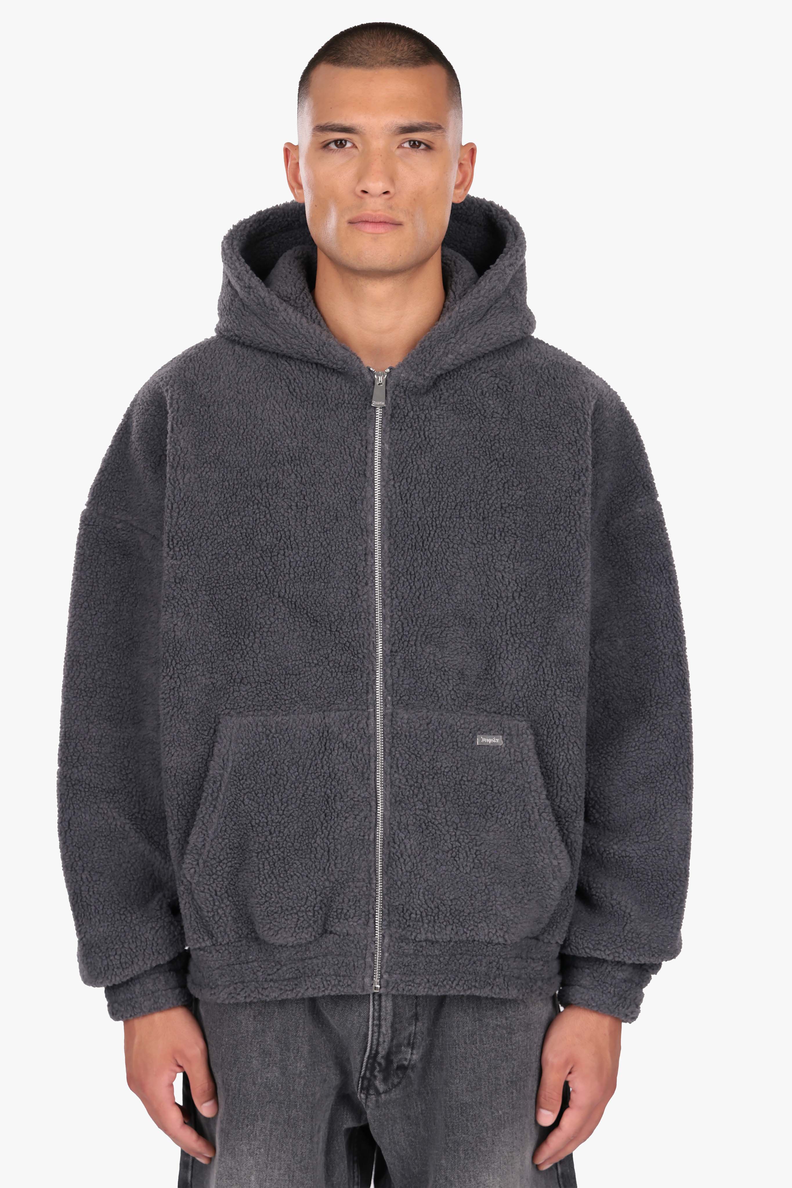 DROPSIZE TEDDY ZIPPER STEEL GREY