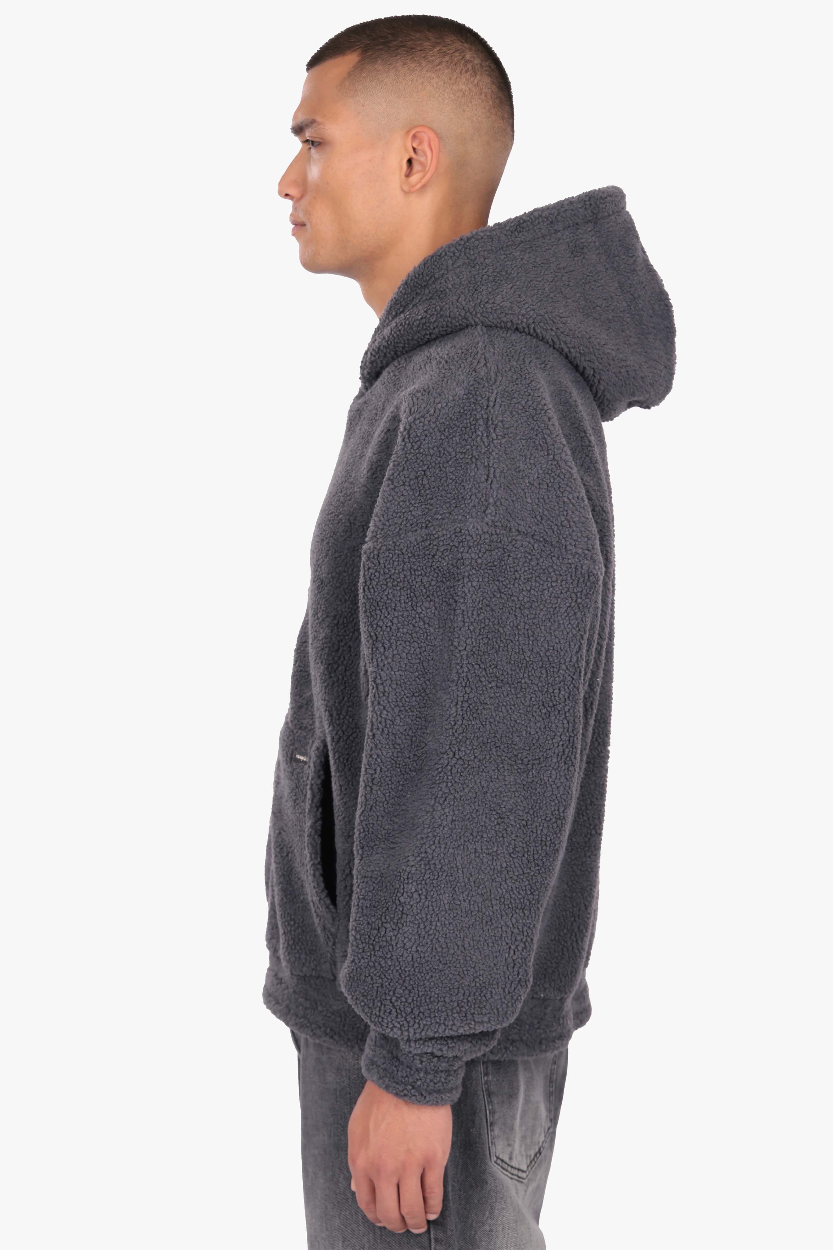 DROPSIZE TEDDY ZIPPER STEEL GREY