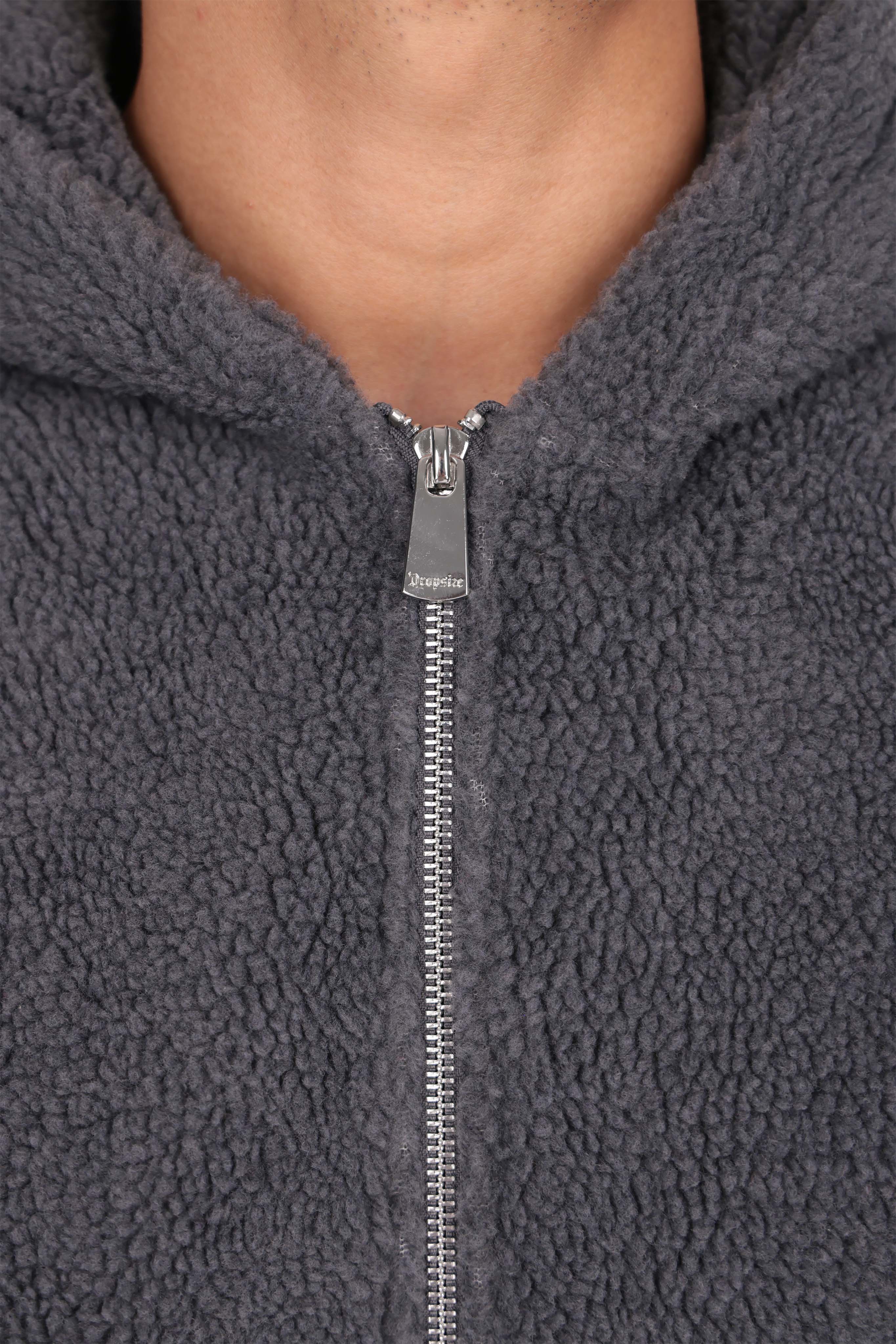 DROPSIZE TEDDY ZIPPER STEEL GREY
