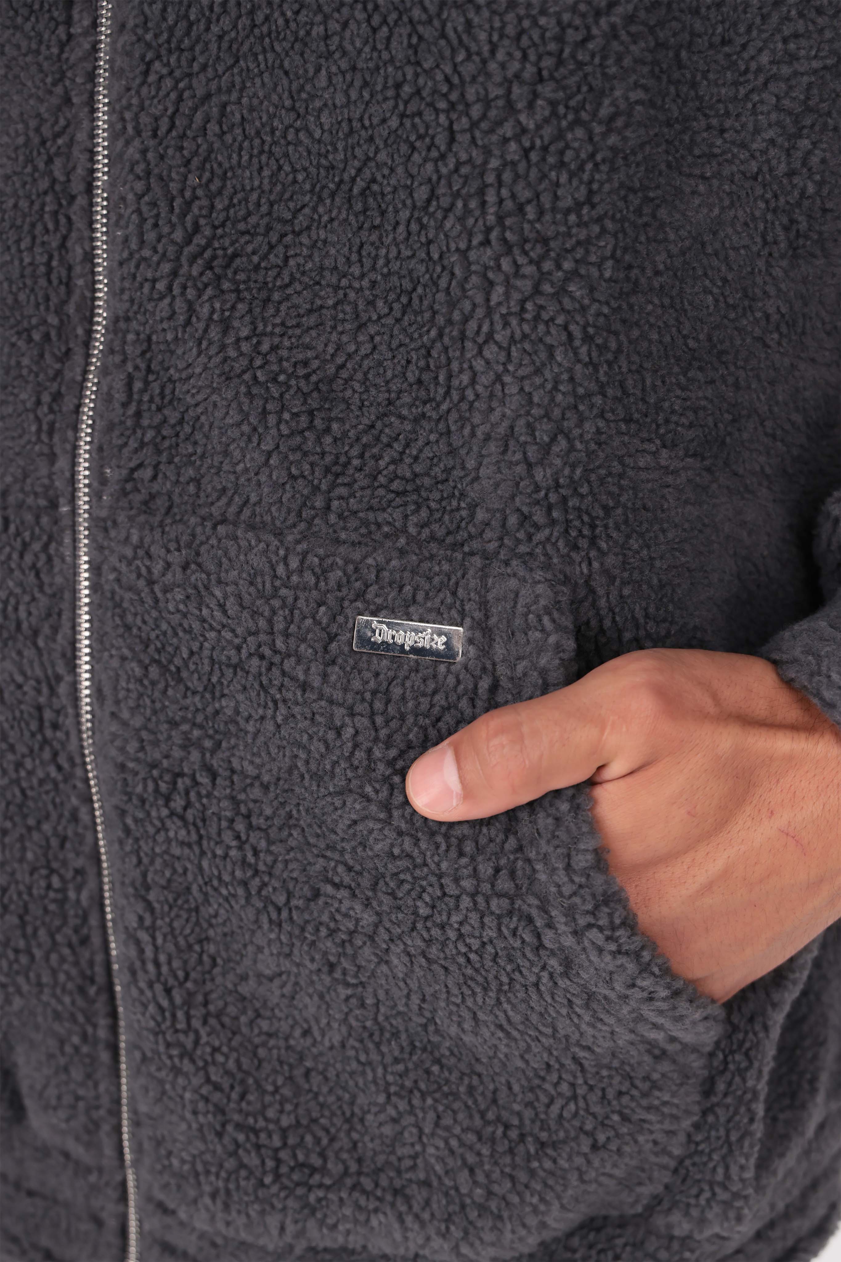 DROPSIZE TEDDY ZIPPER STEEL GREY