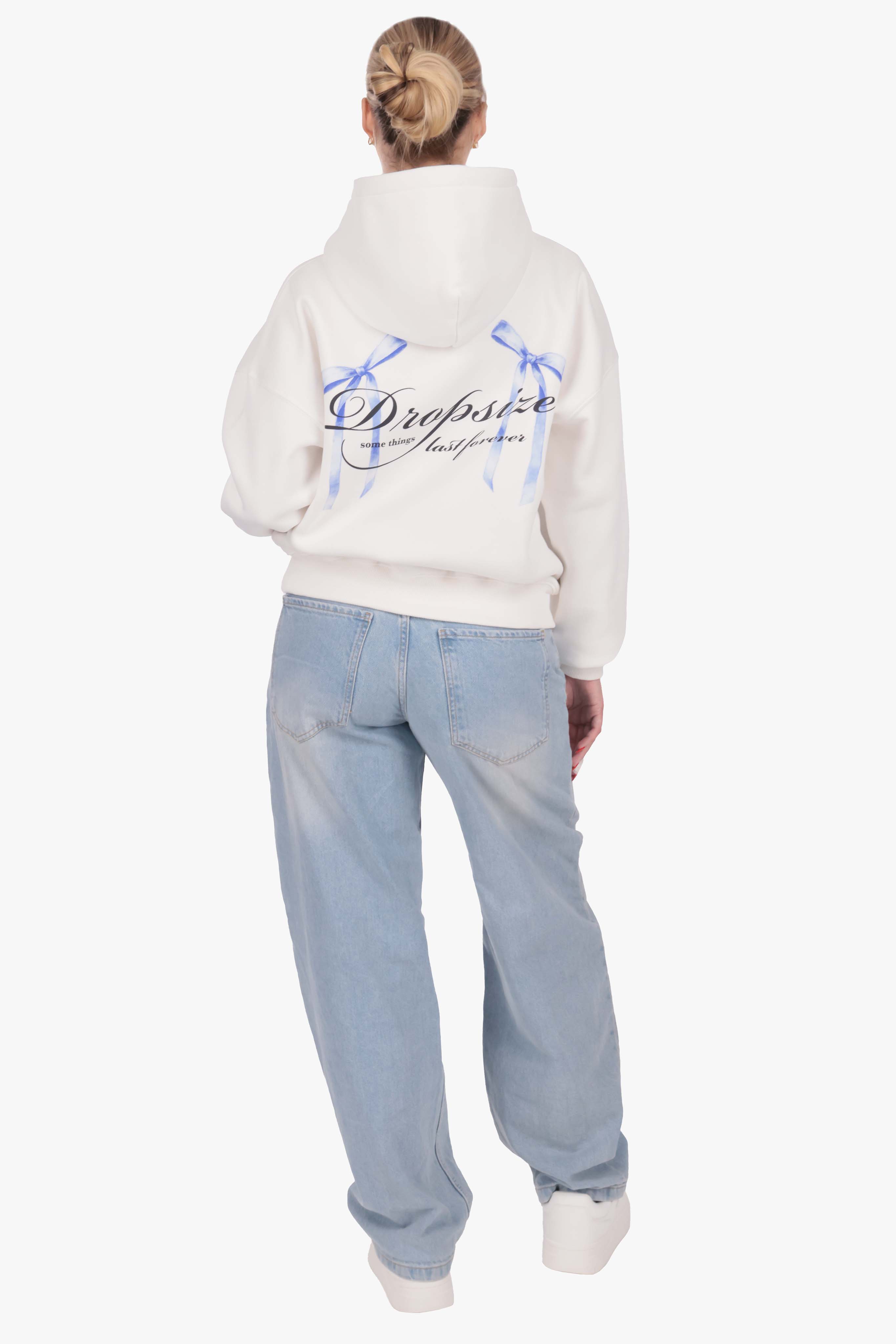 BOW LOVE WOMEN HOODIE WHITE