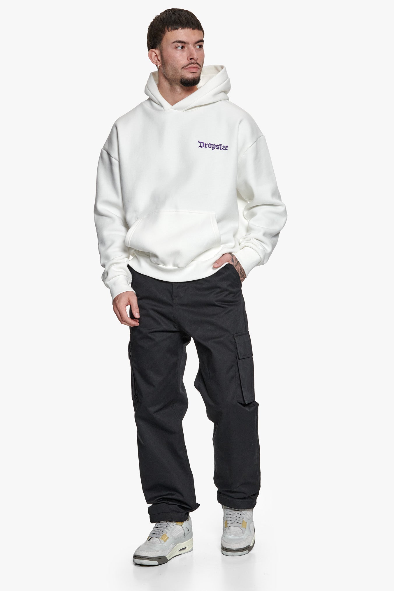 DOUBLE POCKET CARGO PANTS BLACK