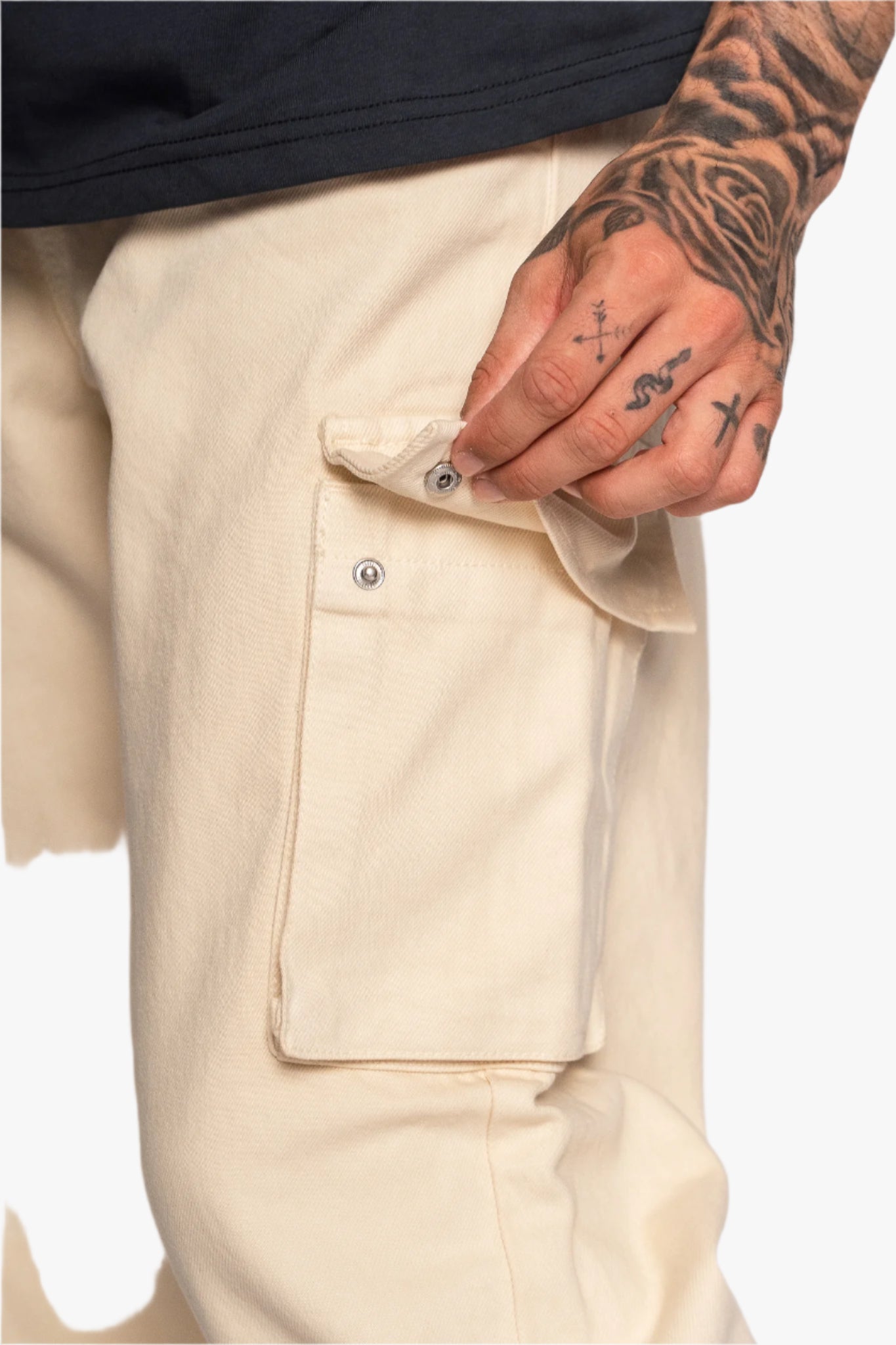 V2 CARGO JEANS SINGLE POCKET BEIGE
