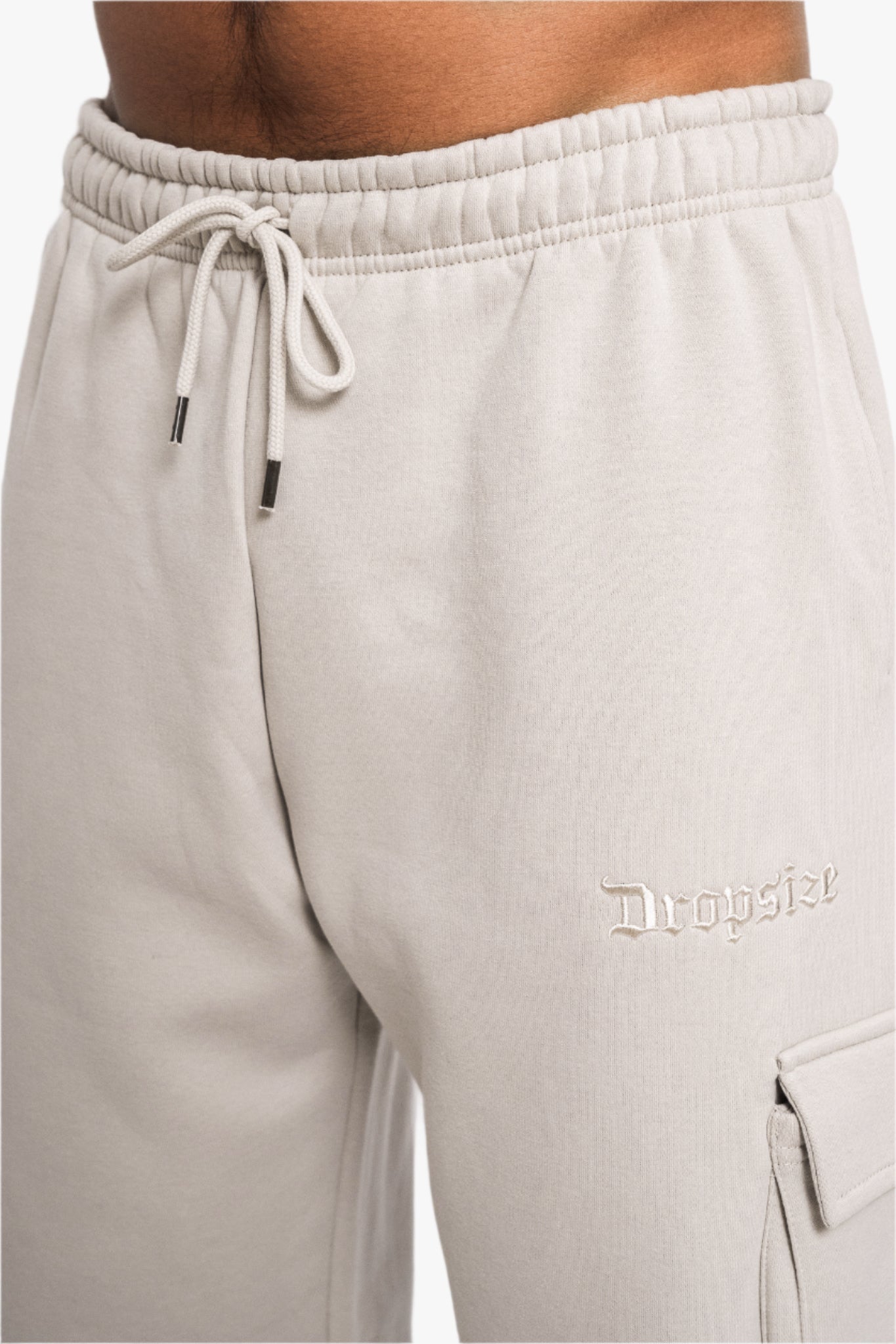 STRAIGHT LEG CARGO SWEAT PANTS MOON BEAM