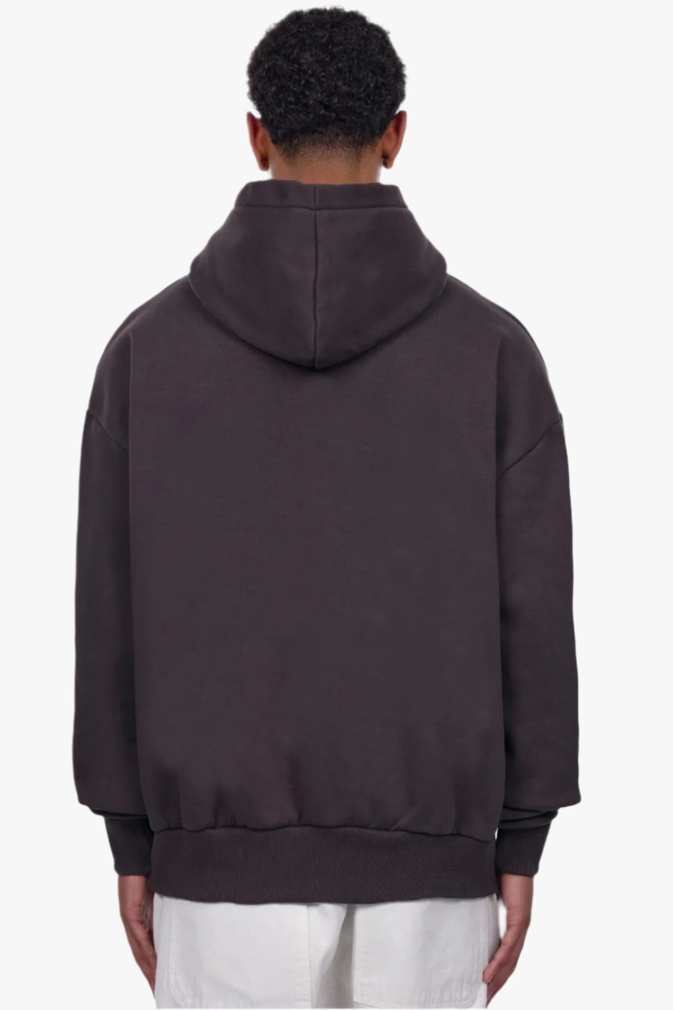 HEAVY OVERSIZE EMBO HOODIE WASHED BLACK