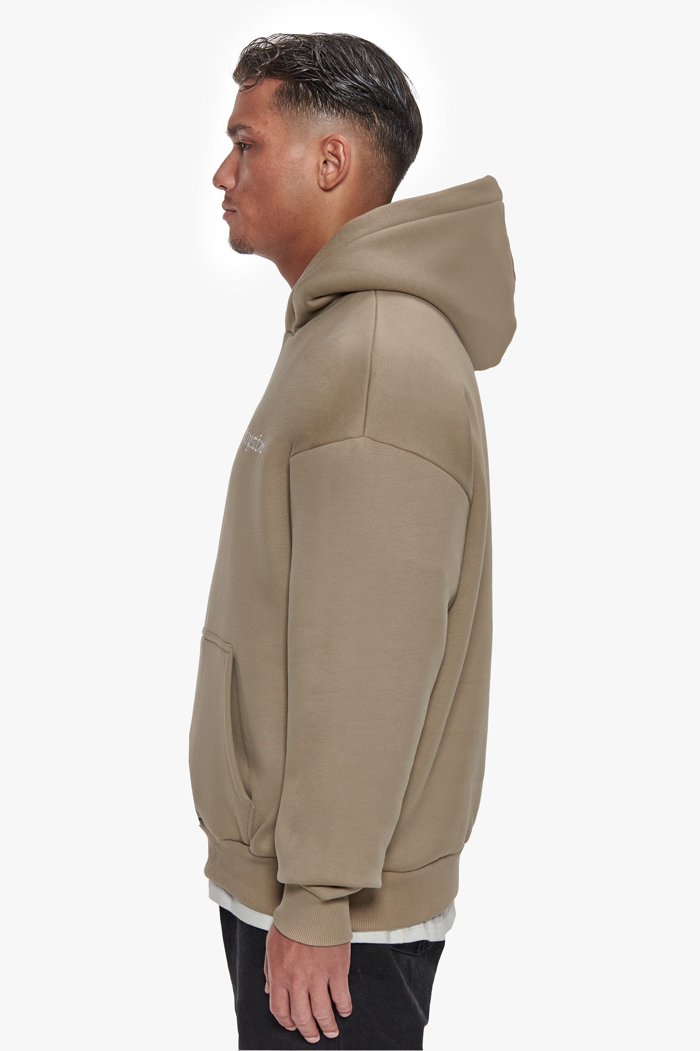 HEAVY OVERSIZE EMBO HOODIE WEATHERED TEAK