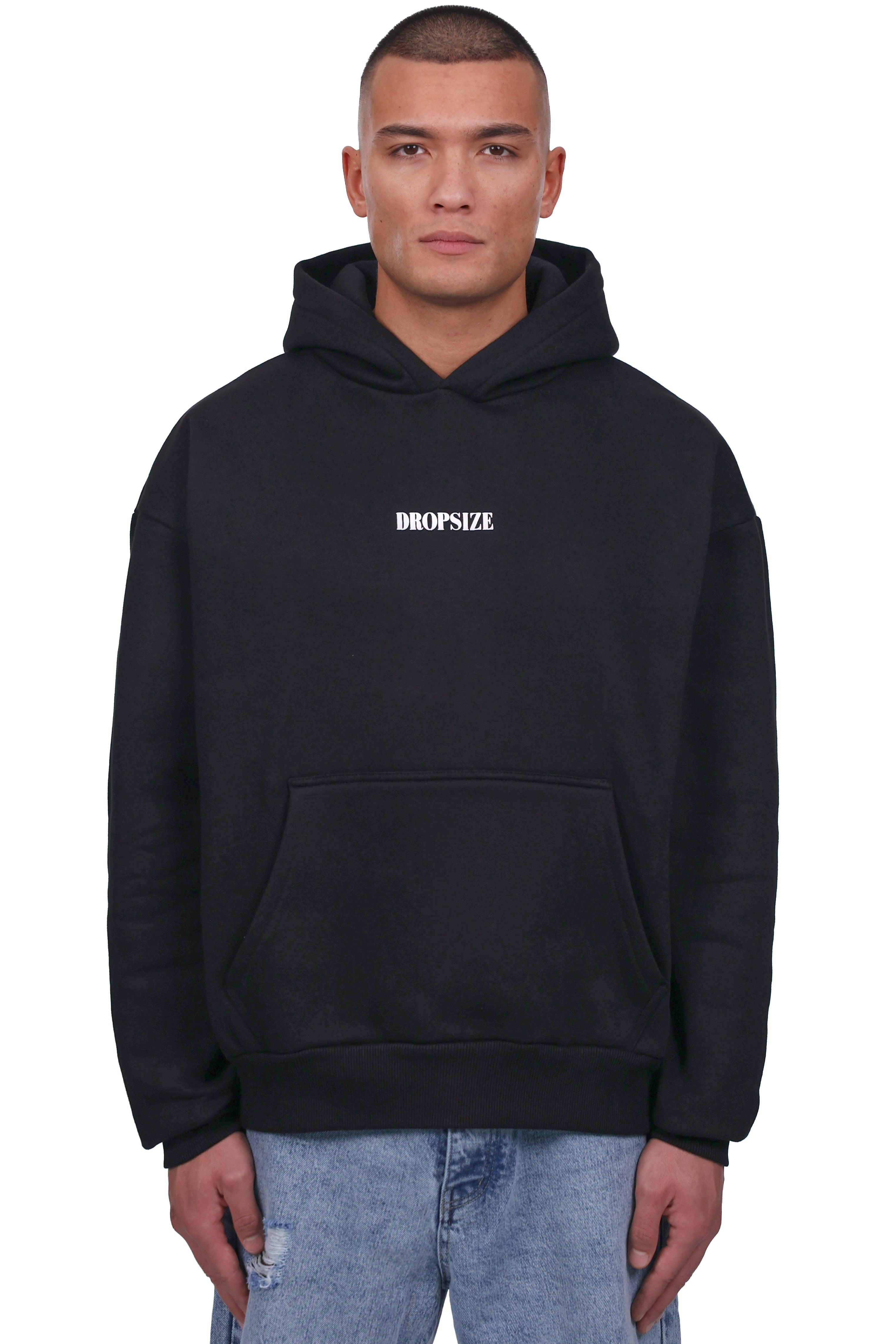 HEAVY OVERSIZE BLESSED HOODIE BLACK