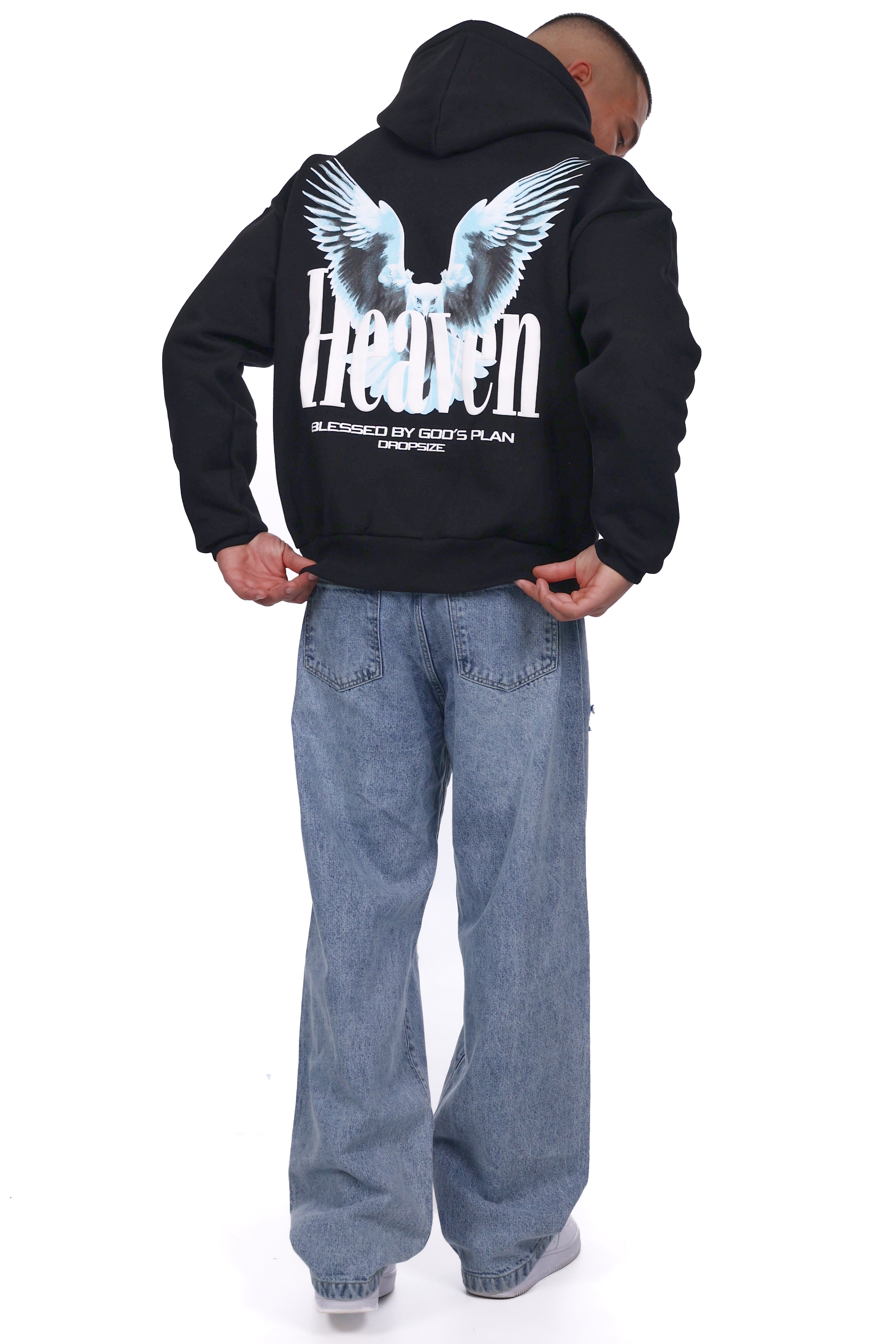 HEAVY OVERSIZE BLESSED HOODIE BLACK