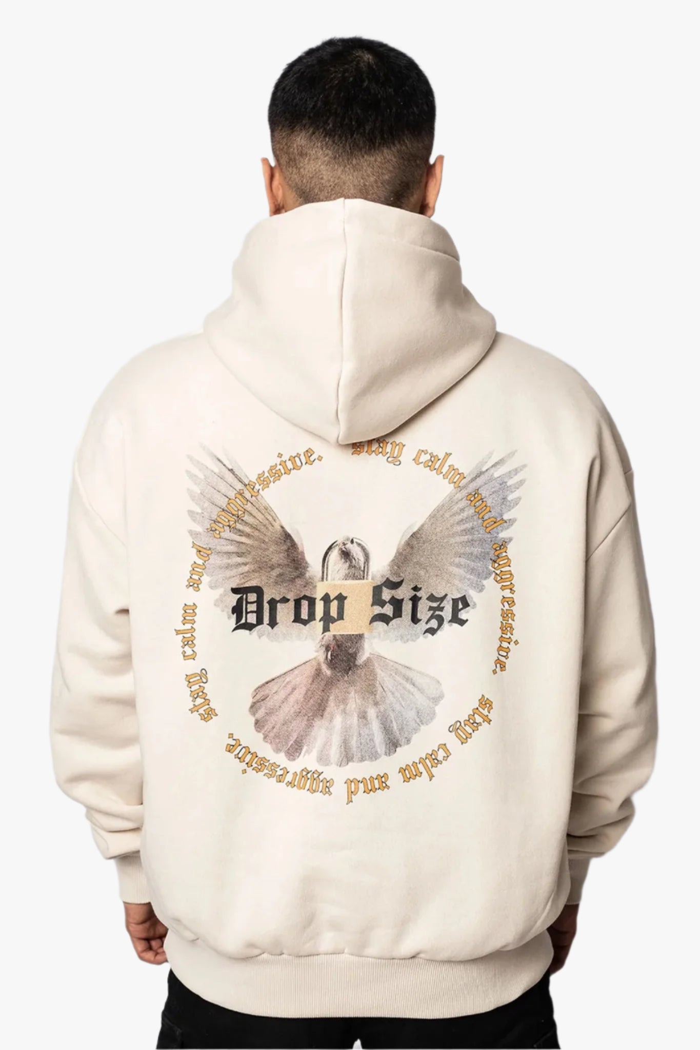 HEAVY OVERSIZE WHITE DOVE 2.0 HOODIE COCONUT MILK
