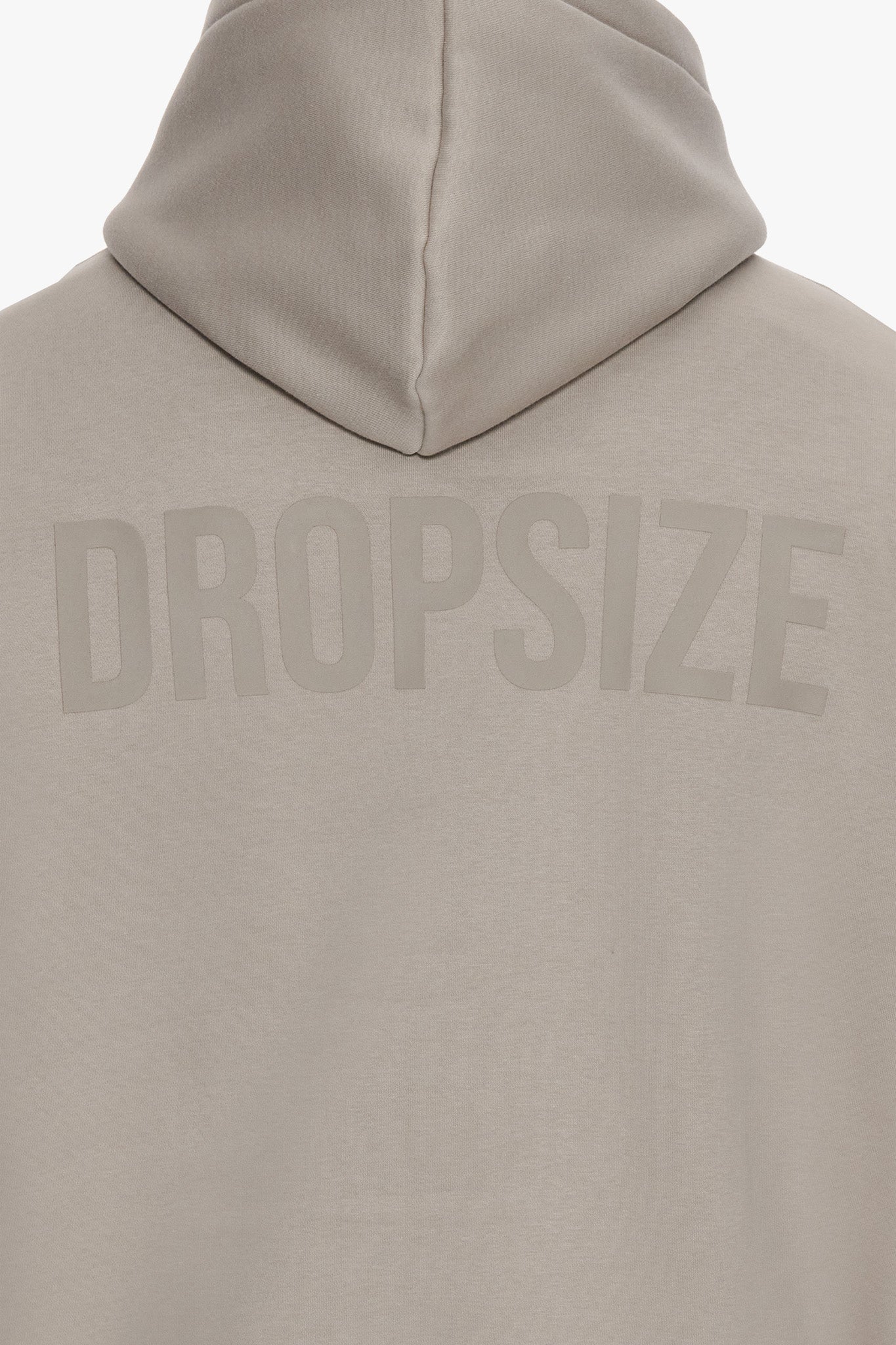 HEAVY OVERSIZE HD PRINT HOODIE SILVER GREY