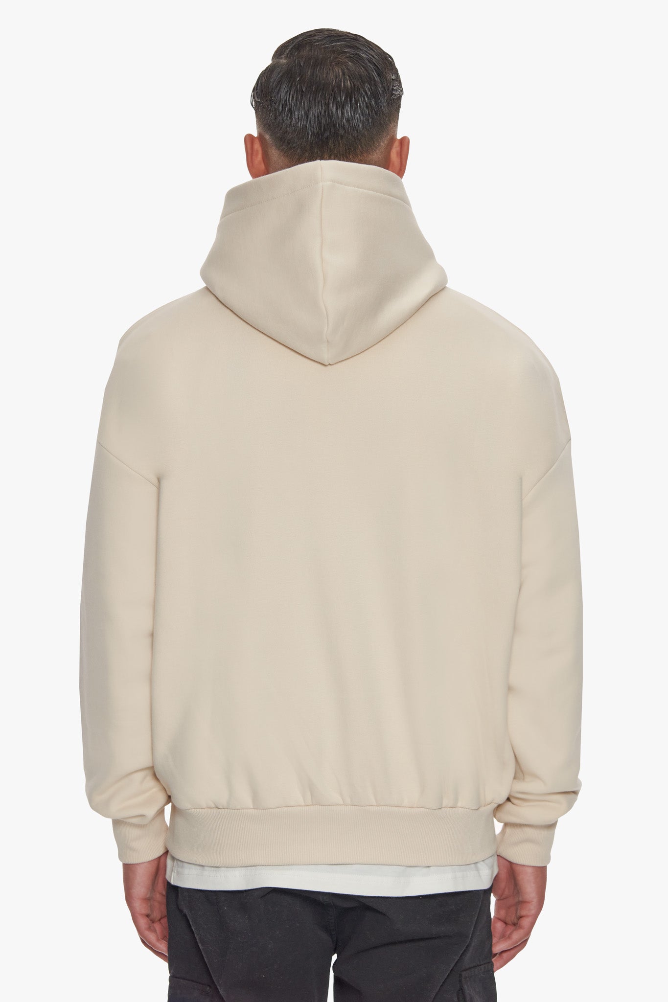 HEAVY OVERSIZE EMBO HOODIE COCONUT MILK