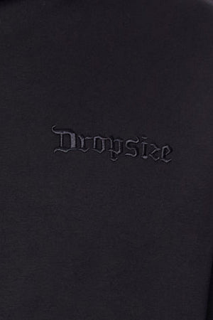 HEAVY OVERSIZE RISE AND SHINE HOODIE BLACK