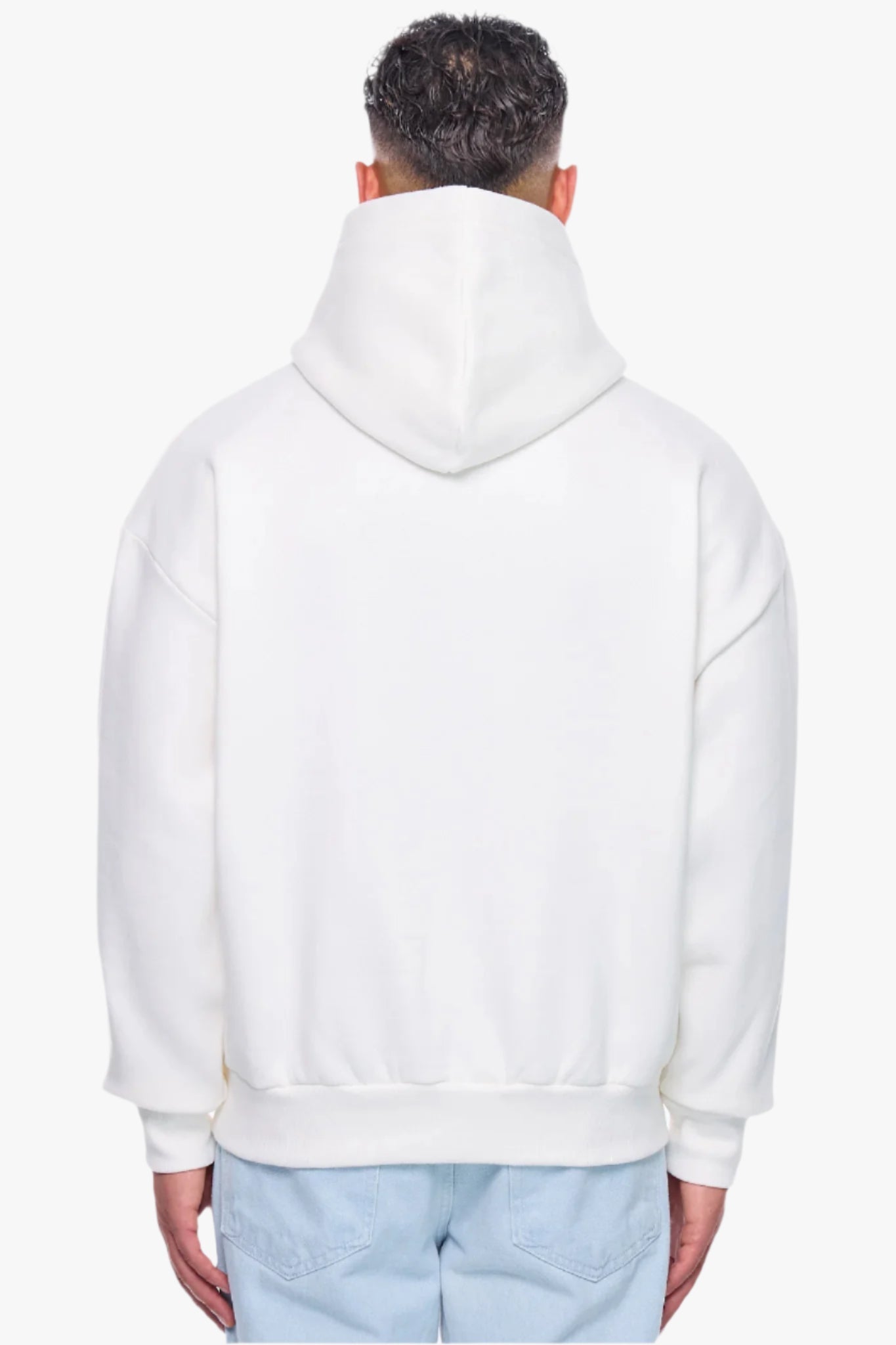 HEAVY OVERSIZE KUFI HOODIE CREAM WHITE