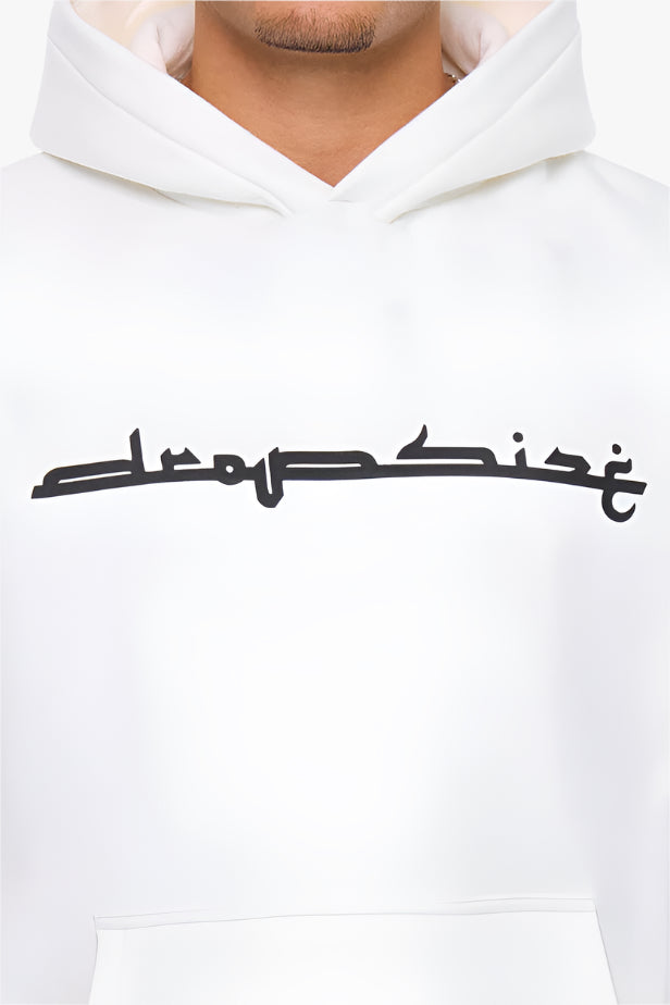 HEAVY OVERSIZE KUFI HOODIE CREAM WHITE