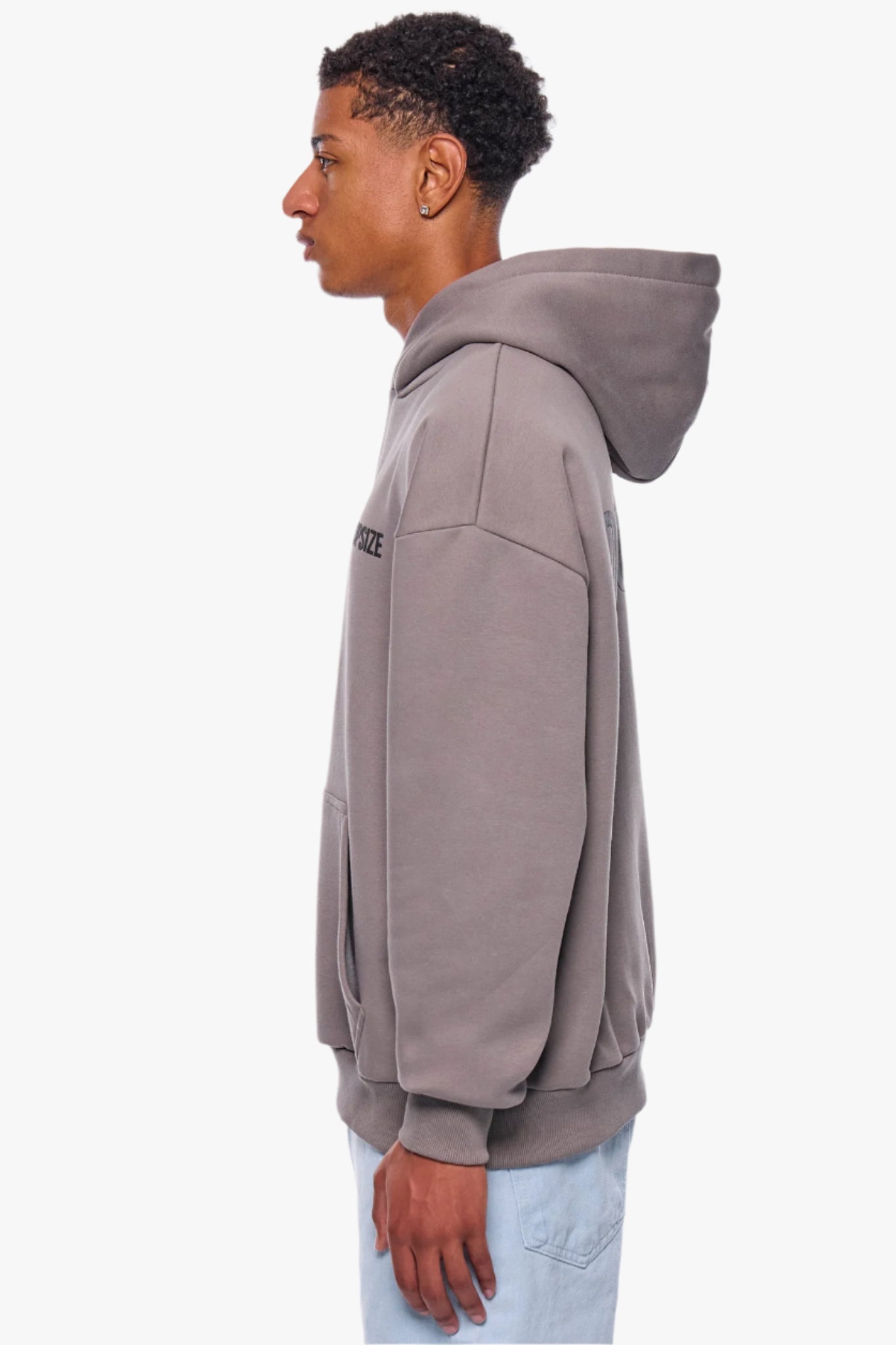 HEAVY OVERSIZE HD PRINT HOODIE DRIFTWOOD