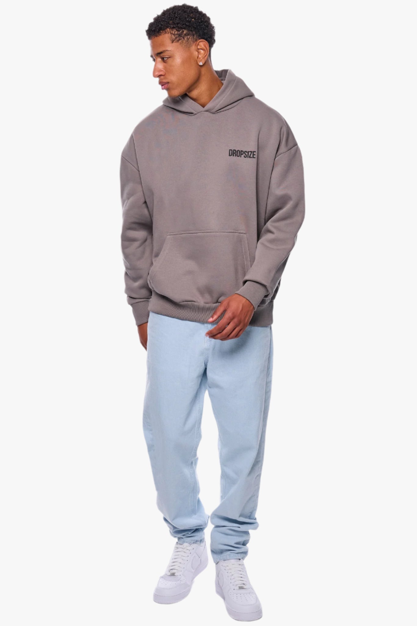 HEAVY OVERSIZE HD PRINT HOODIE DRIFTWOOD