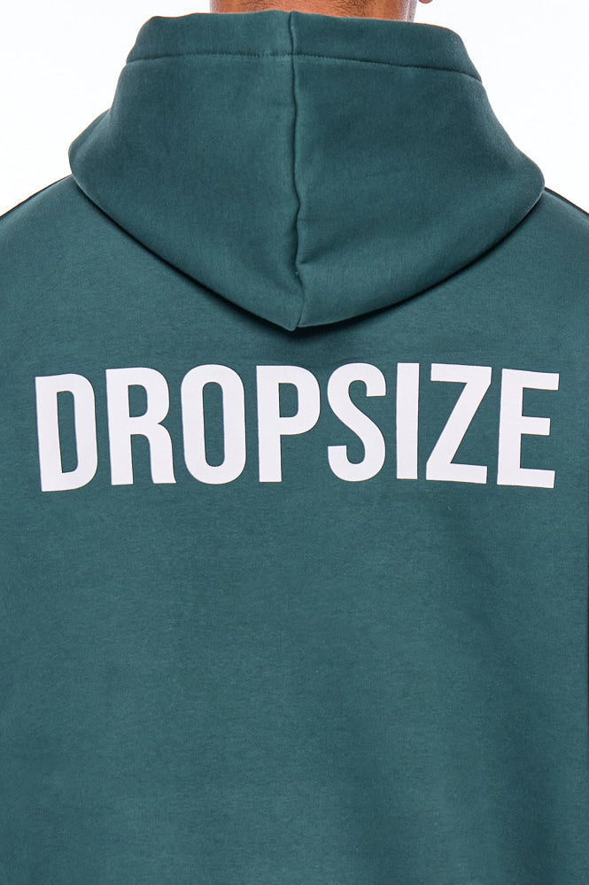 HEAVY OVERSIZE HD PRINT HOODIE TREKKING GREEN
