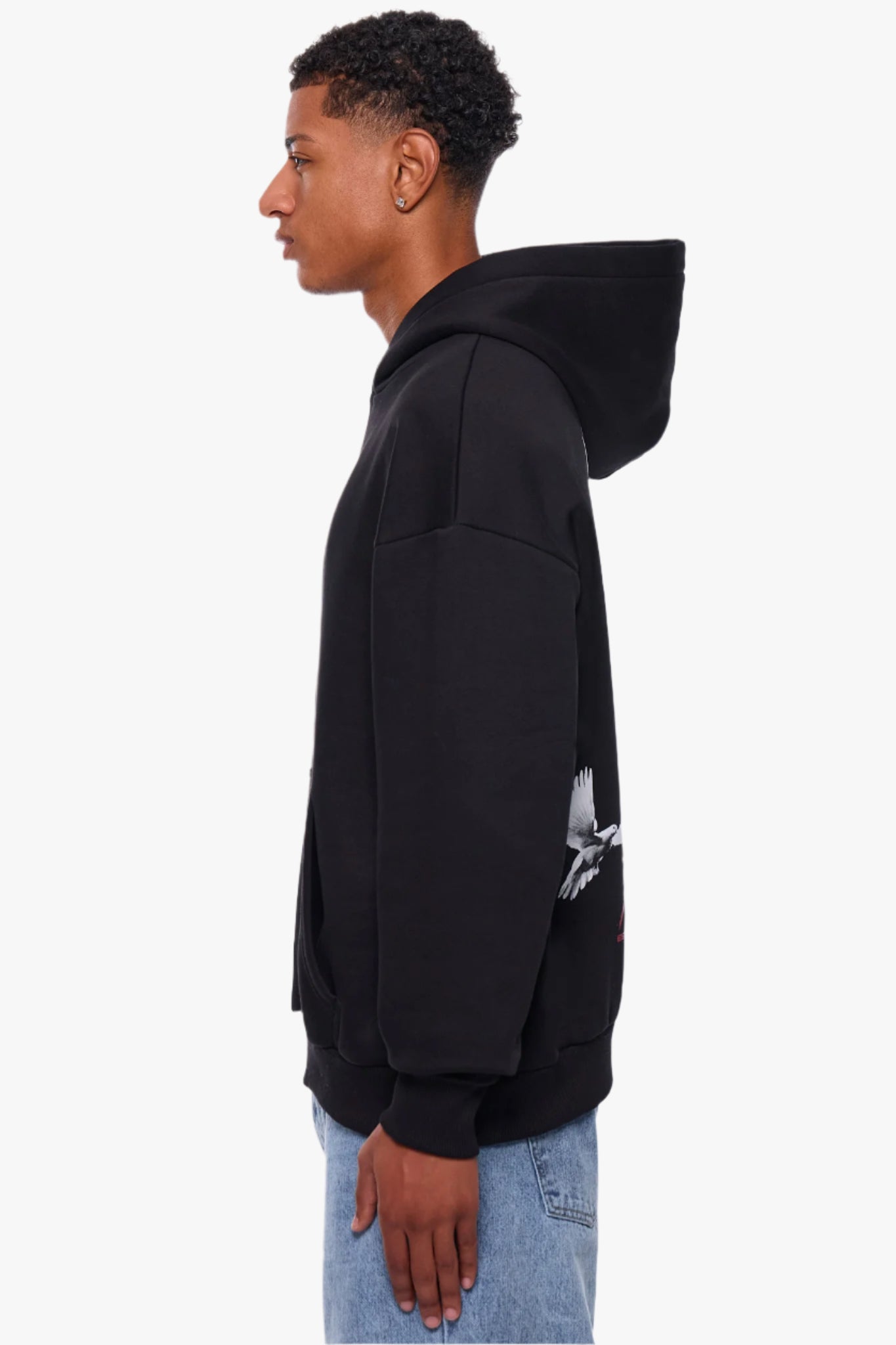 HEAVY OVERSIZE LOST PARADISE HOODIE BLACK