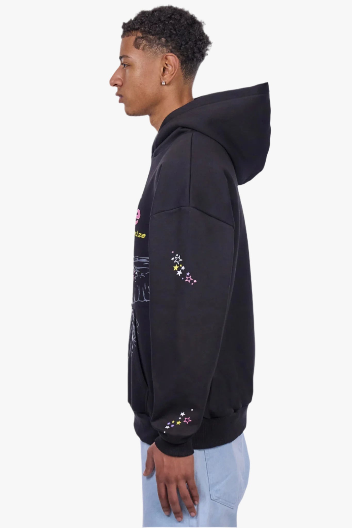 HEAVY OVERSIZE LOUD PARADISE HOODIE BLACK