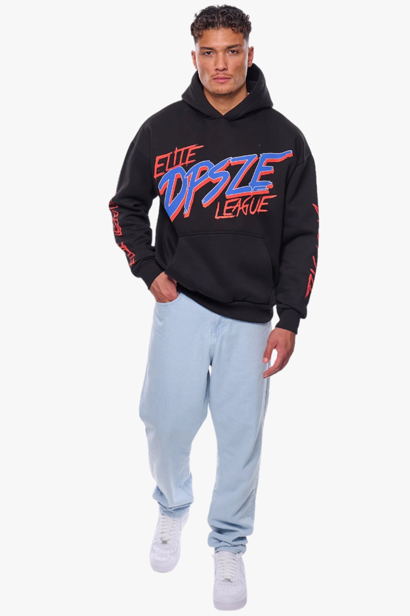 HEAVY OVERSIZE LOUD ELITE HOODIE BLACK