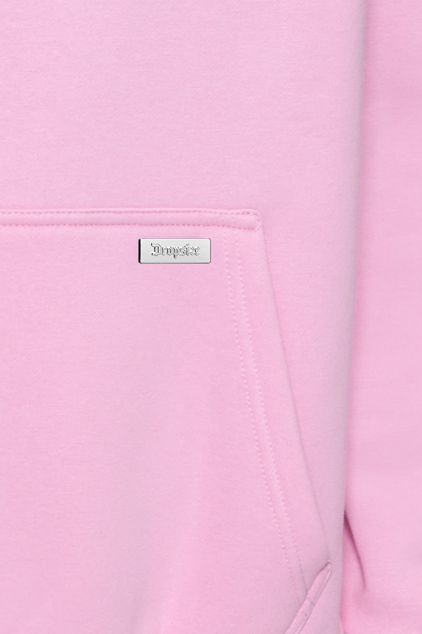 OVERSIZE METAL PATCH HOODIE PINK