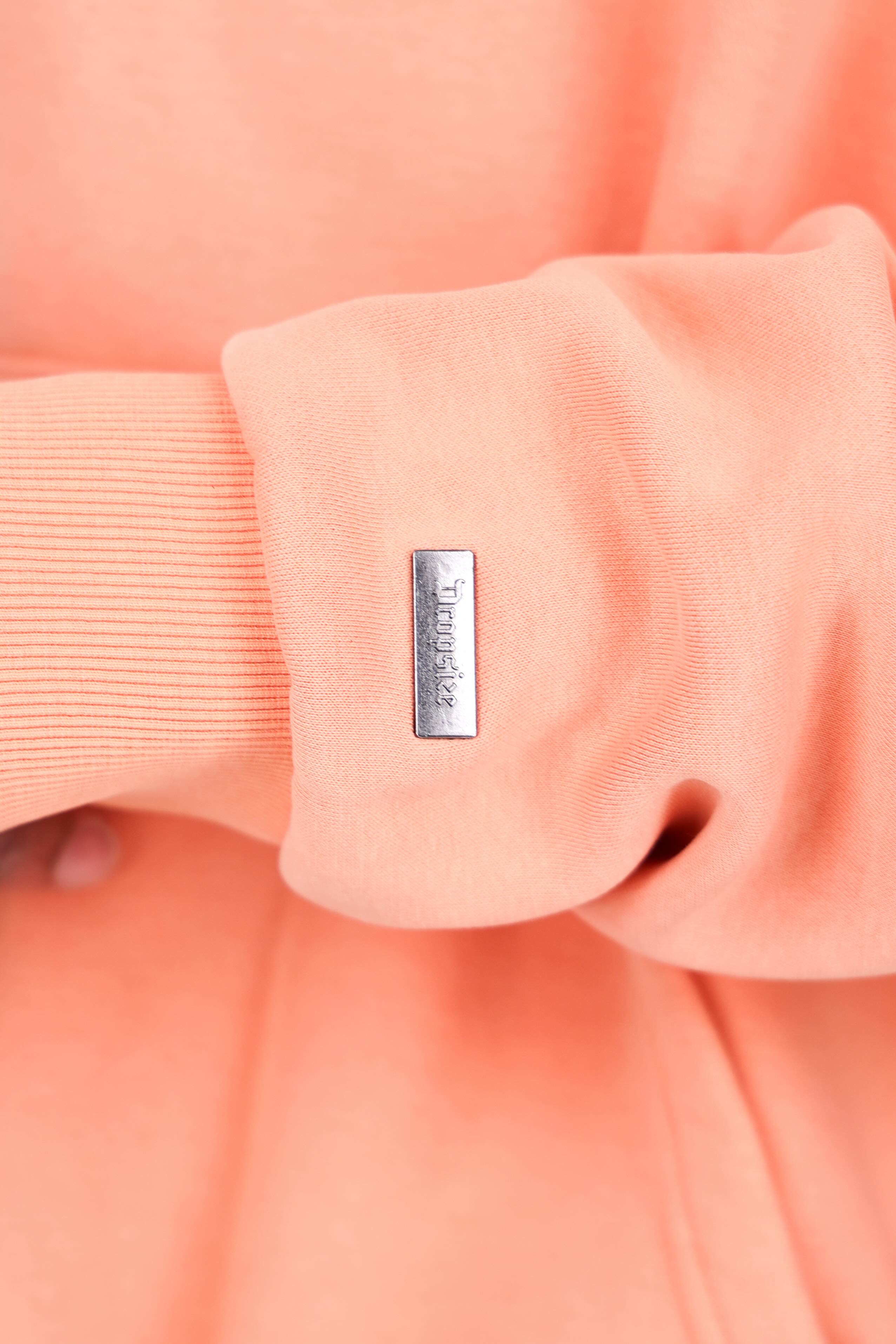 HEAVY OVERSIZE EMBO HOODIE ORANGE