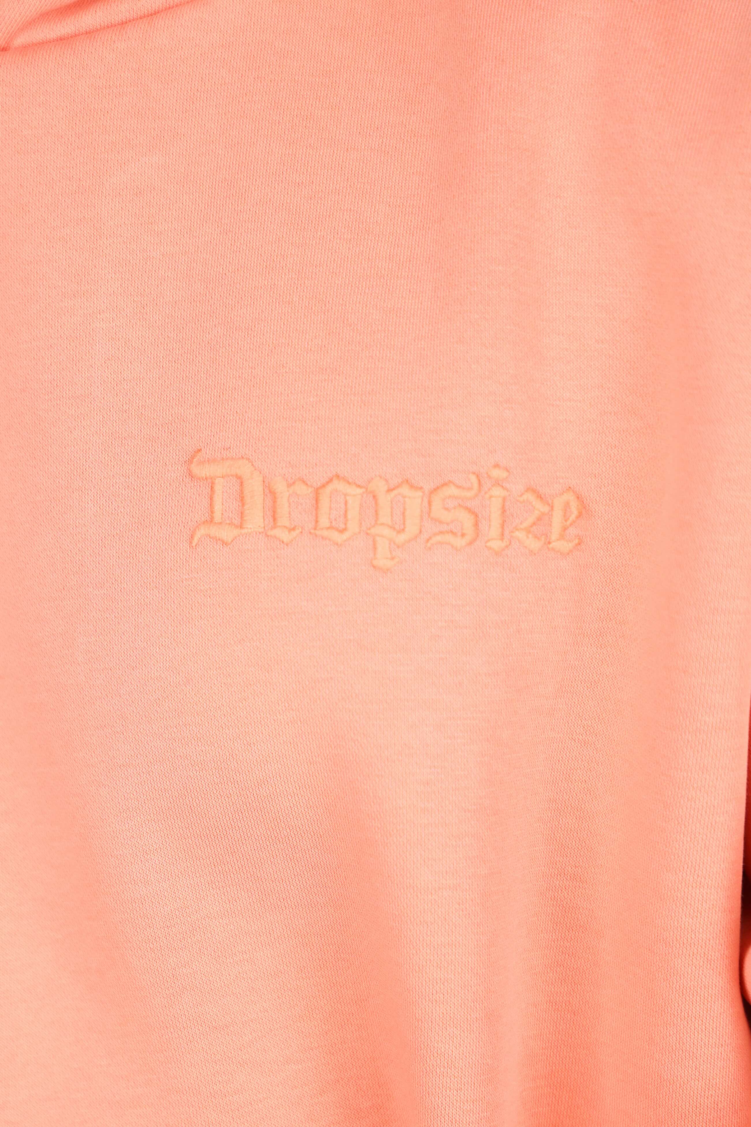 HEAVY OVERSIZE EMBO HOODIE ORANGE