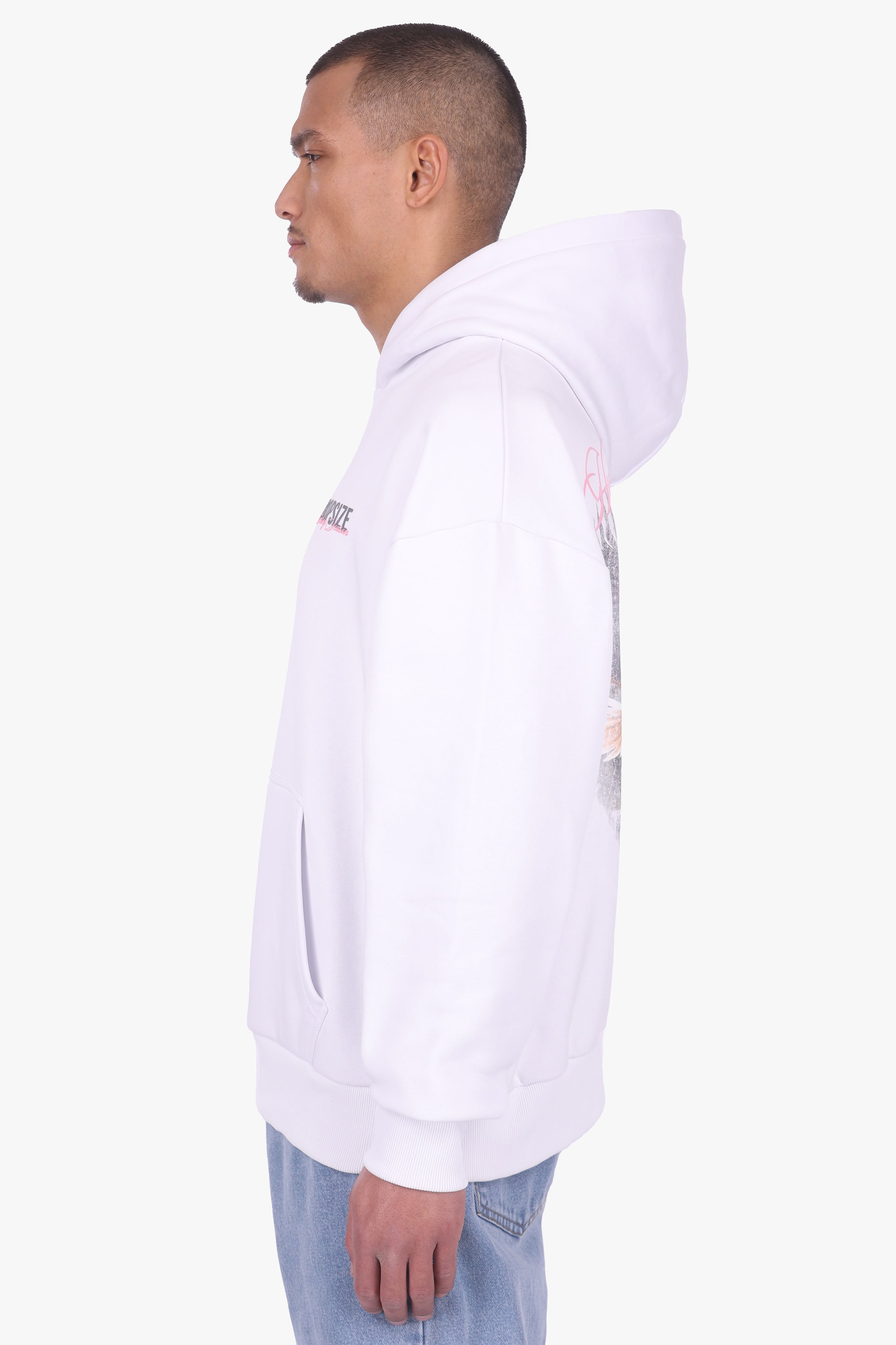 HEAVY OVERSIZE HUNTING SEASON HOODIE WHITE