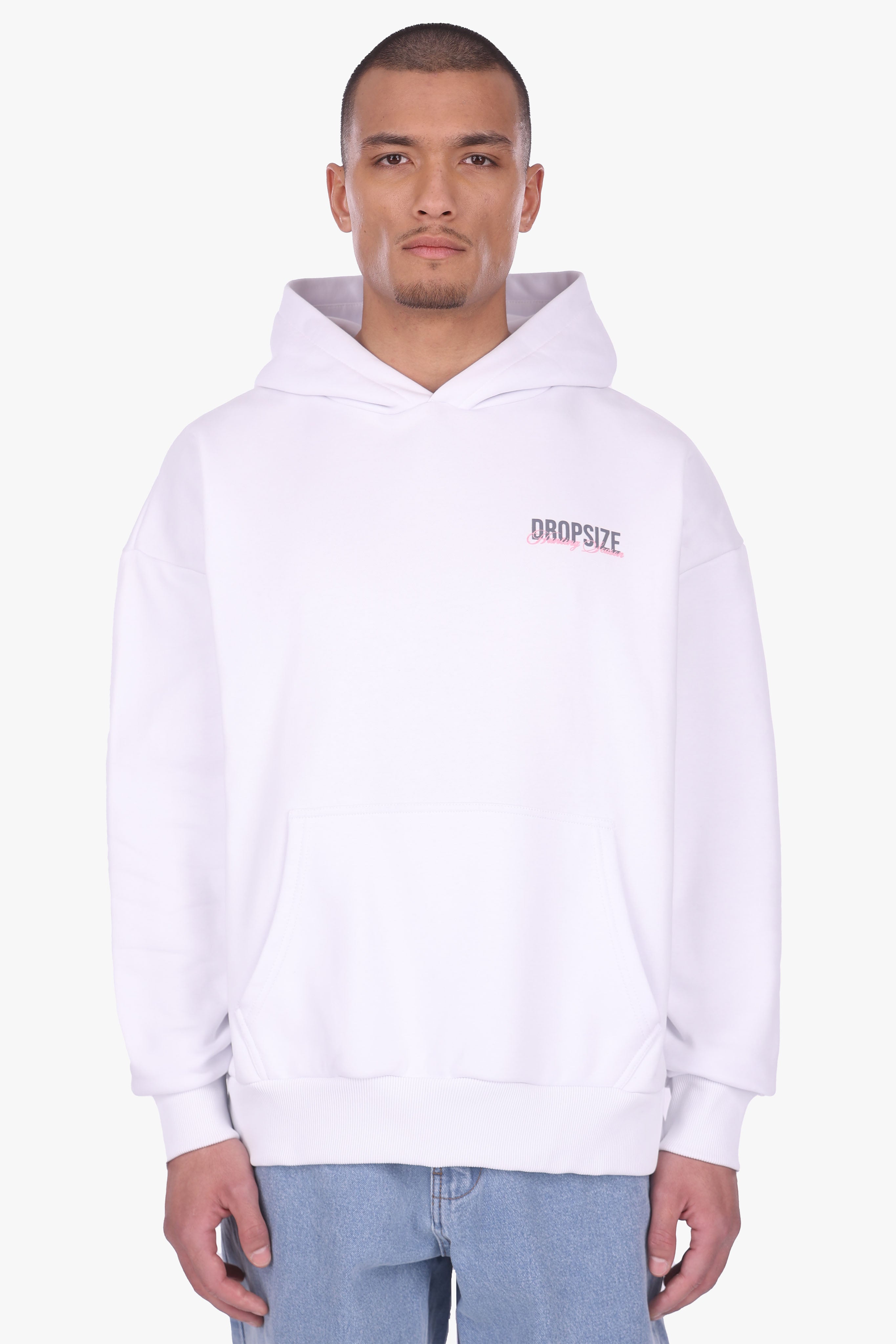 HEAVY OVERSIZE HUNTING SEASON HOODIE WHITE